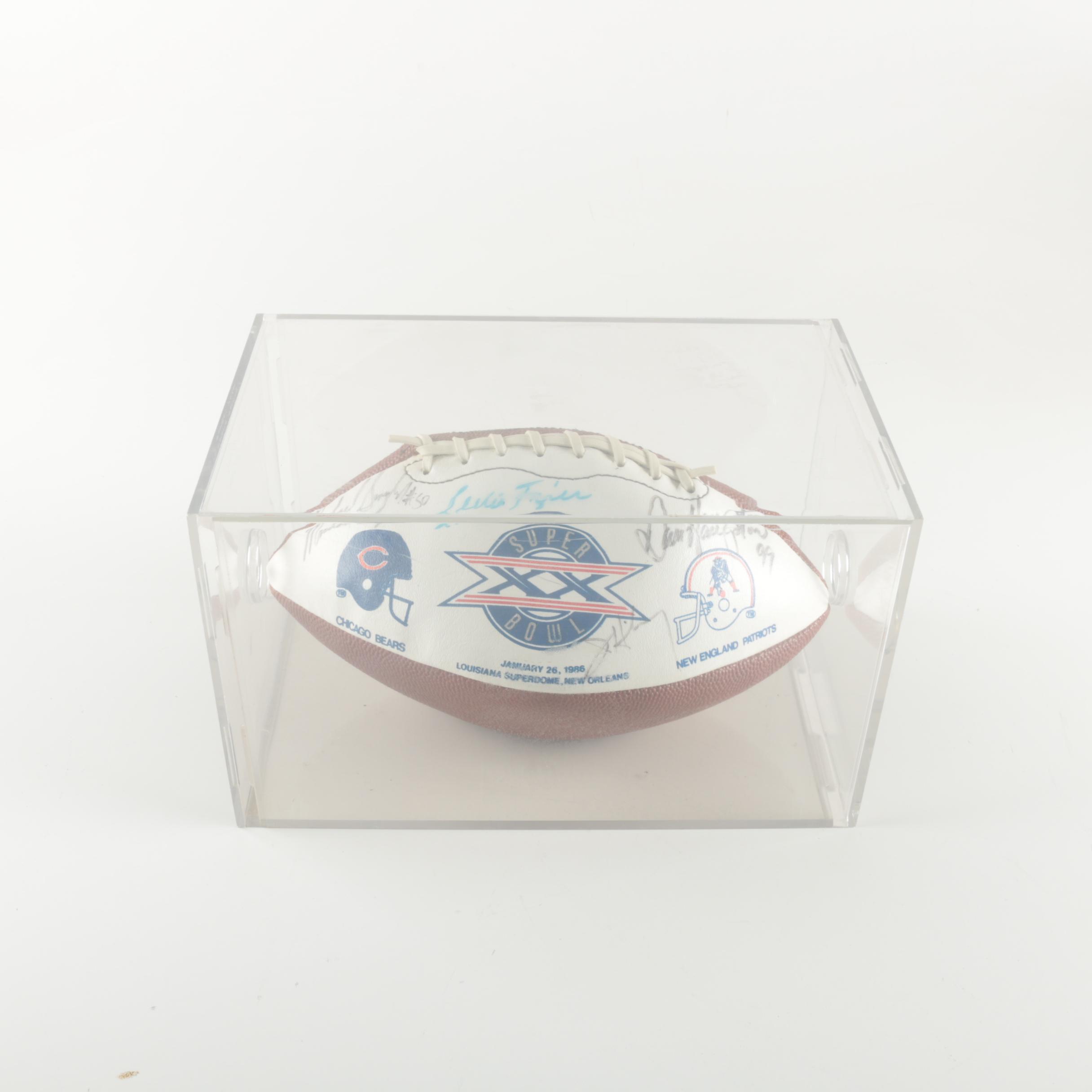Superbowl XX Autographed Commemorative Football