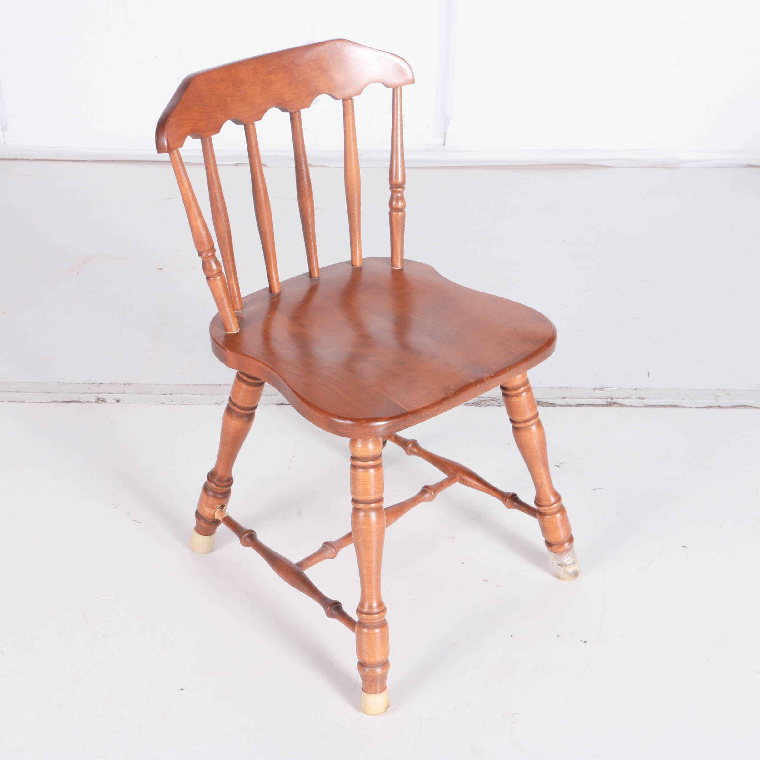 Vintage Captain's Chair by Hale with Stool