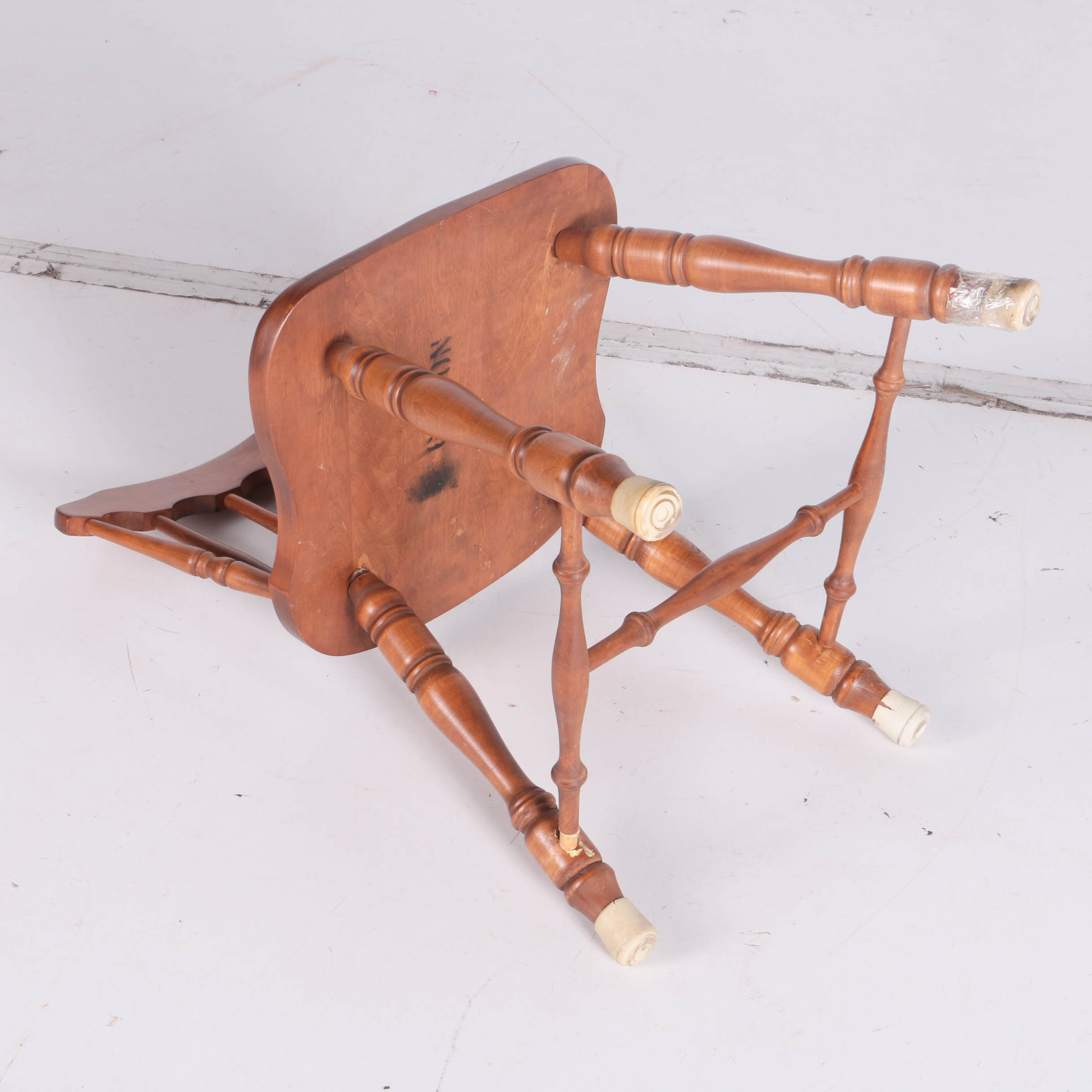 Vintage Captain's Chair by Hale with Stool