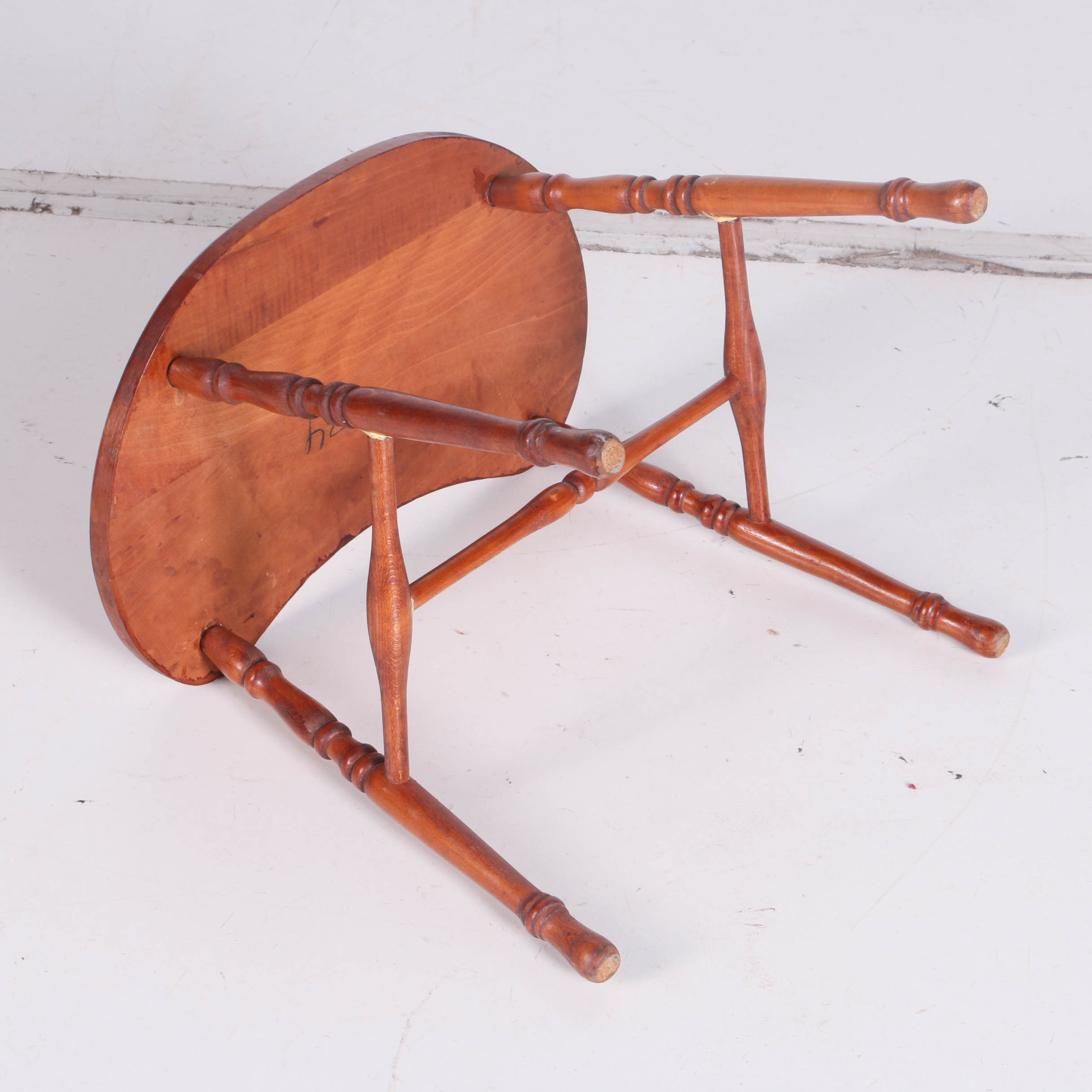 Vintage Captain's Chair by Hale with Stool