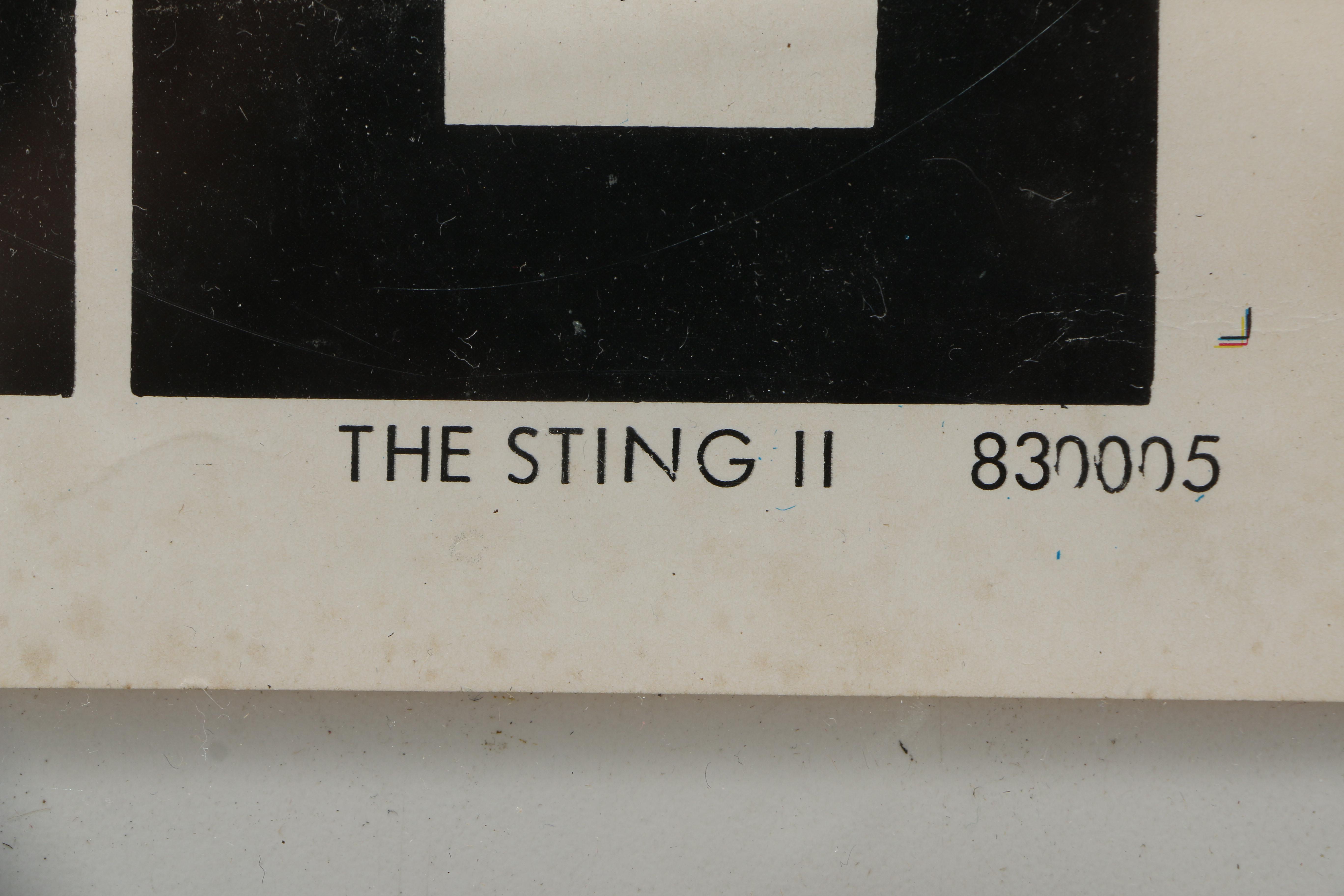 Offset Lithograph Poster "The Sting II"