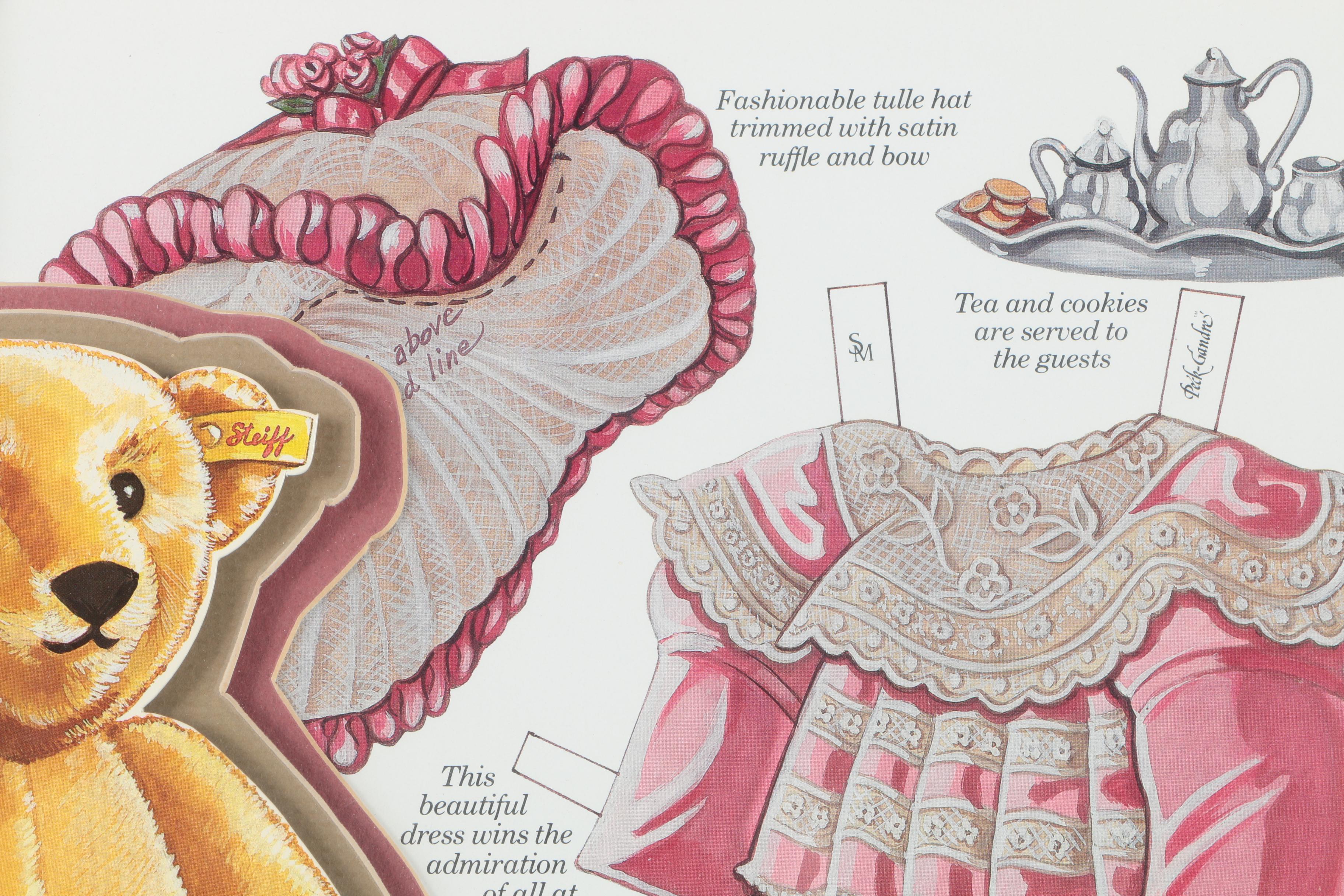 Steiff Bear Paper Doll Offset Lithograph