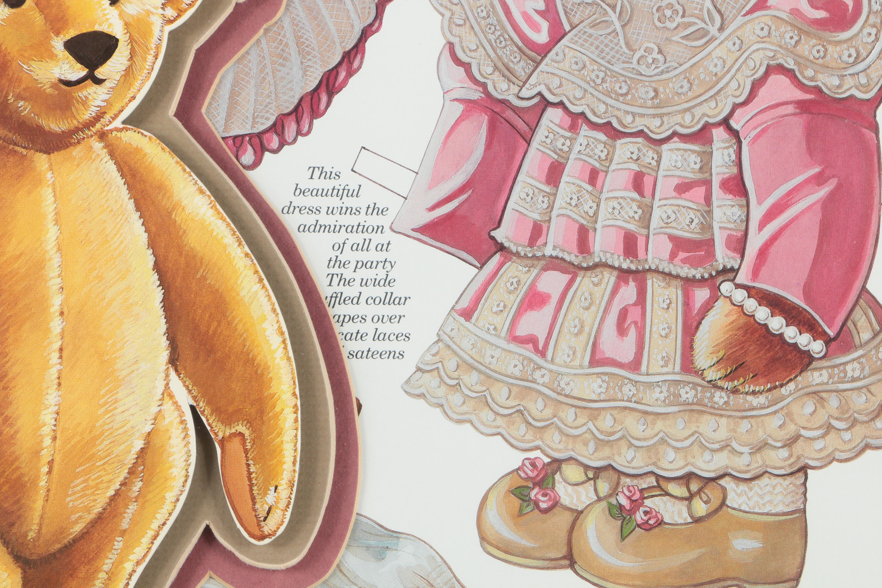 Steiff Bear Paper Doll Offset Lithograph