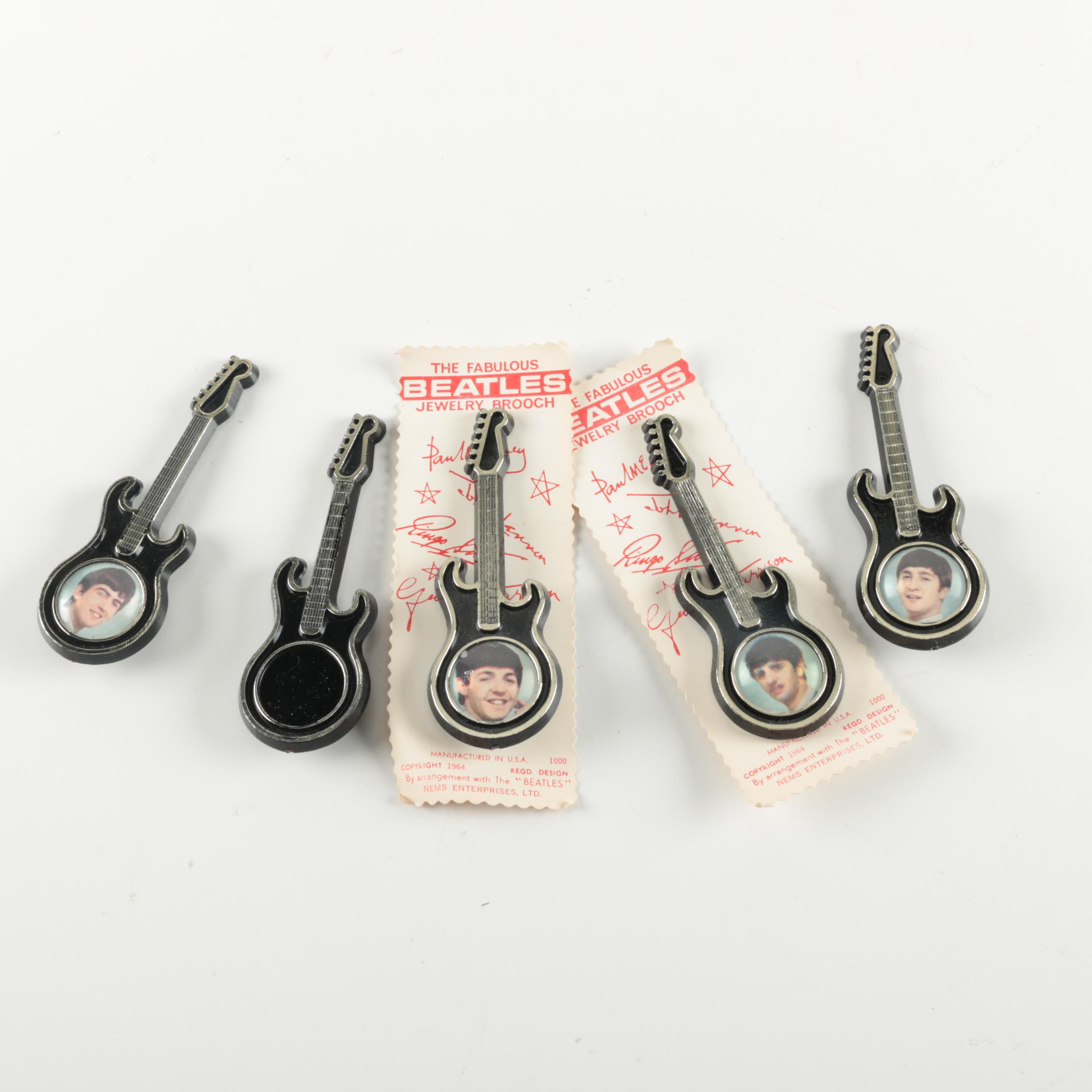 1964 Beatles Guitar Pin Collection