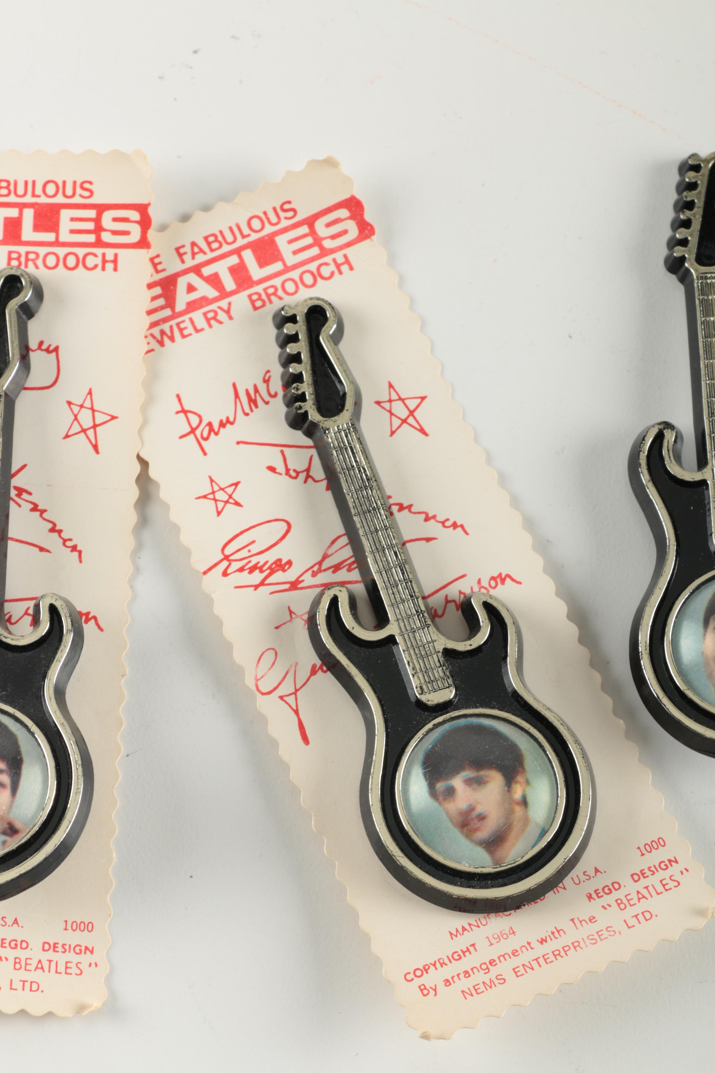 1964 Beatles Guitar Pin Collection