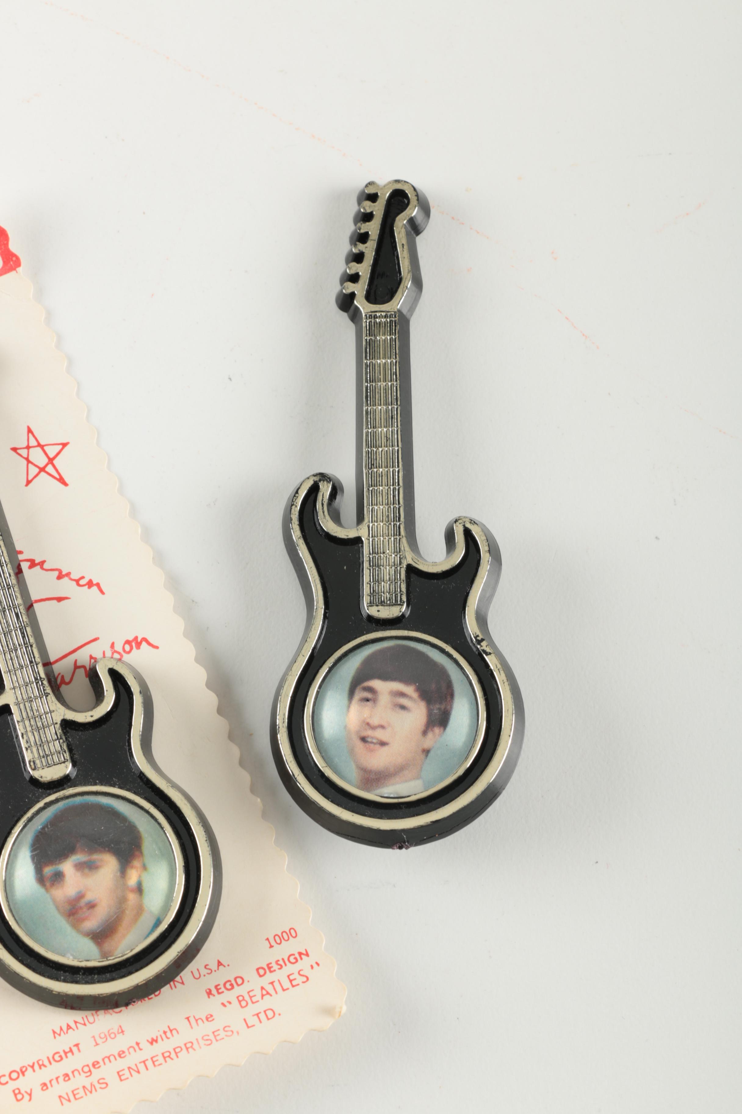 1964 Beatles Guitar Pin Collection