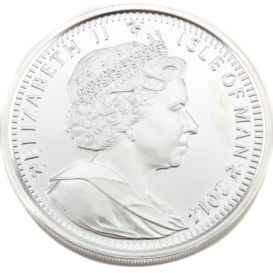 2014 Isle of Man Angel Silver Coin