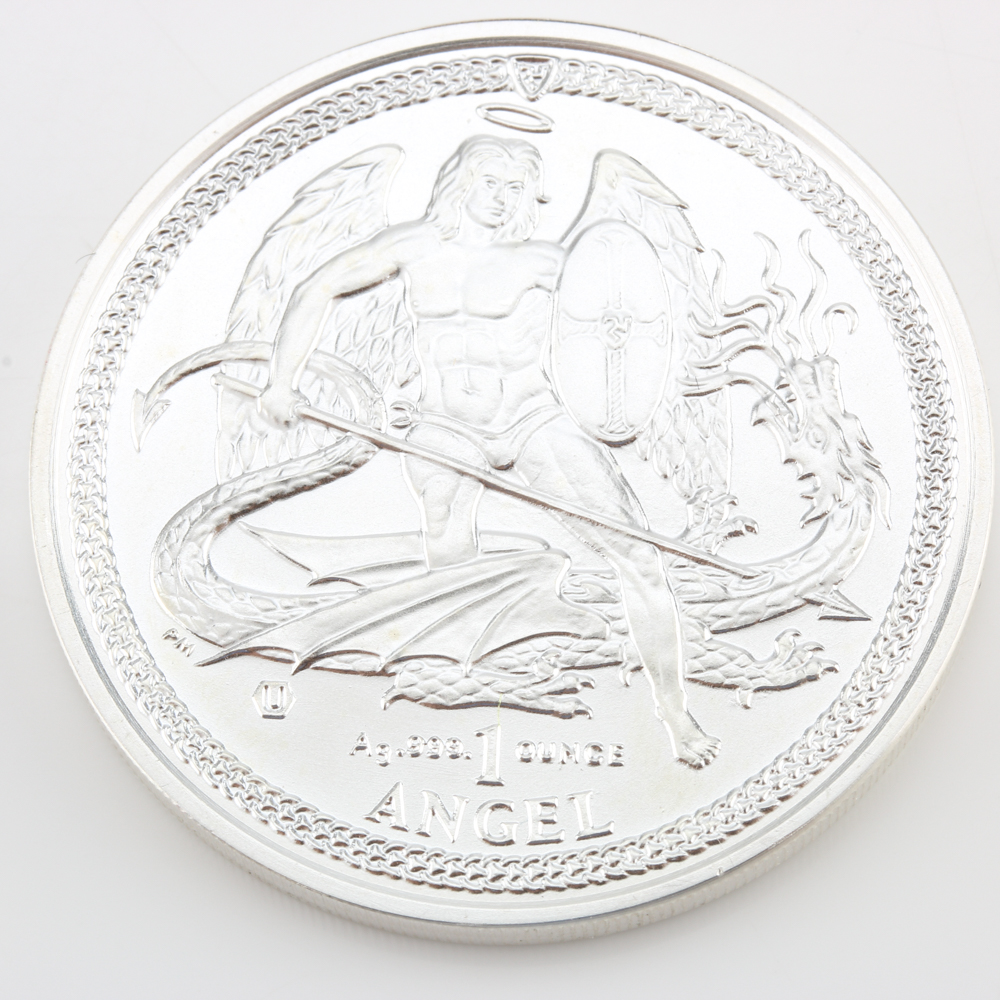 2014 Isle of Man Angel Silver Coin