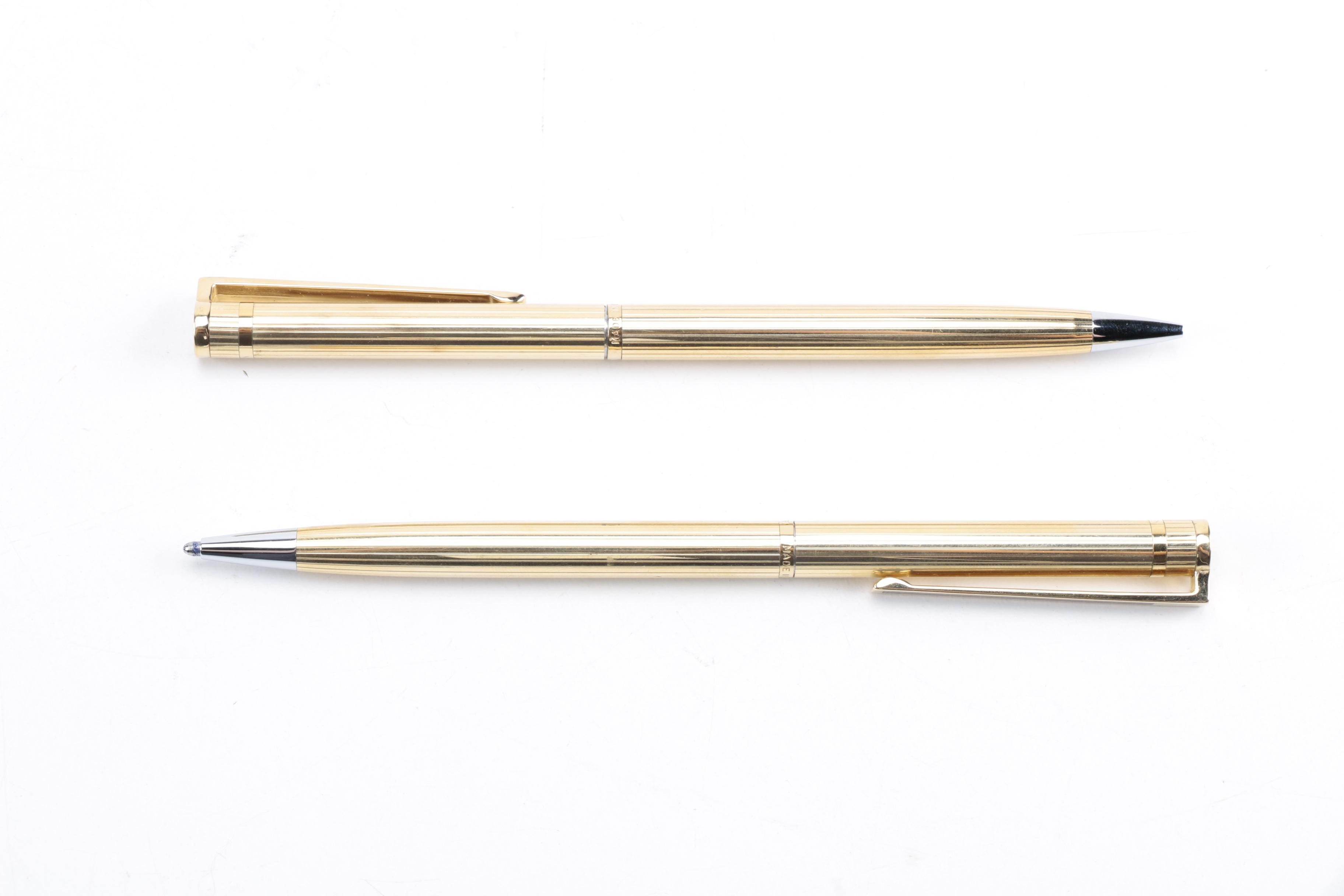 Vintage Parker Pen and Pencil Set in Wooden Case