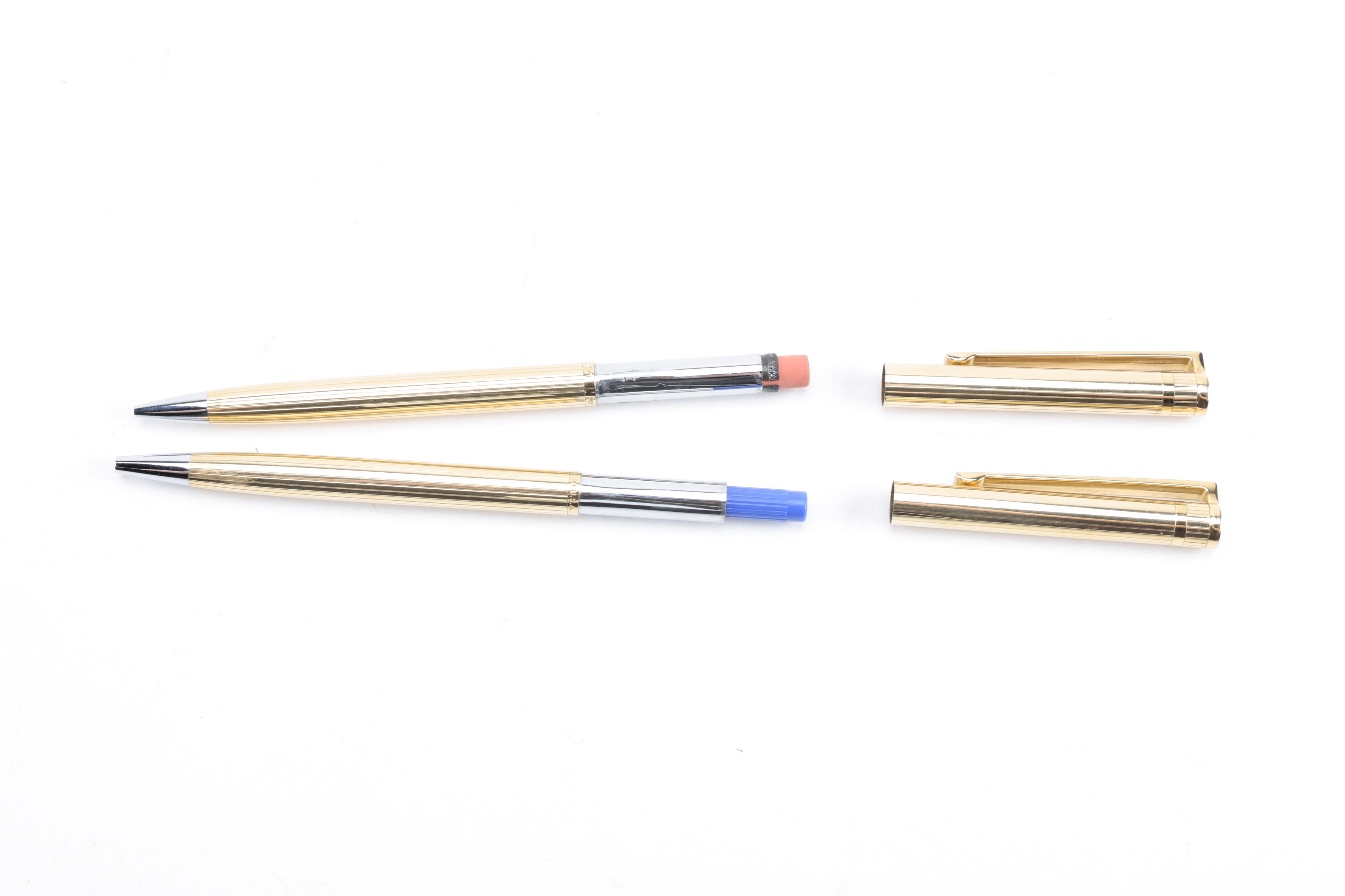 Vintage Parker Pen and Pencil Set in Wooden Case