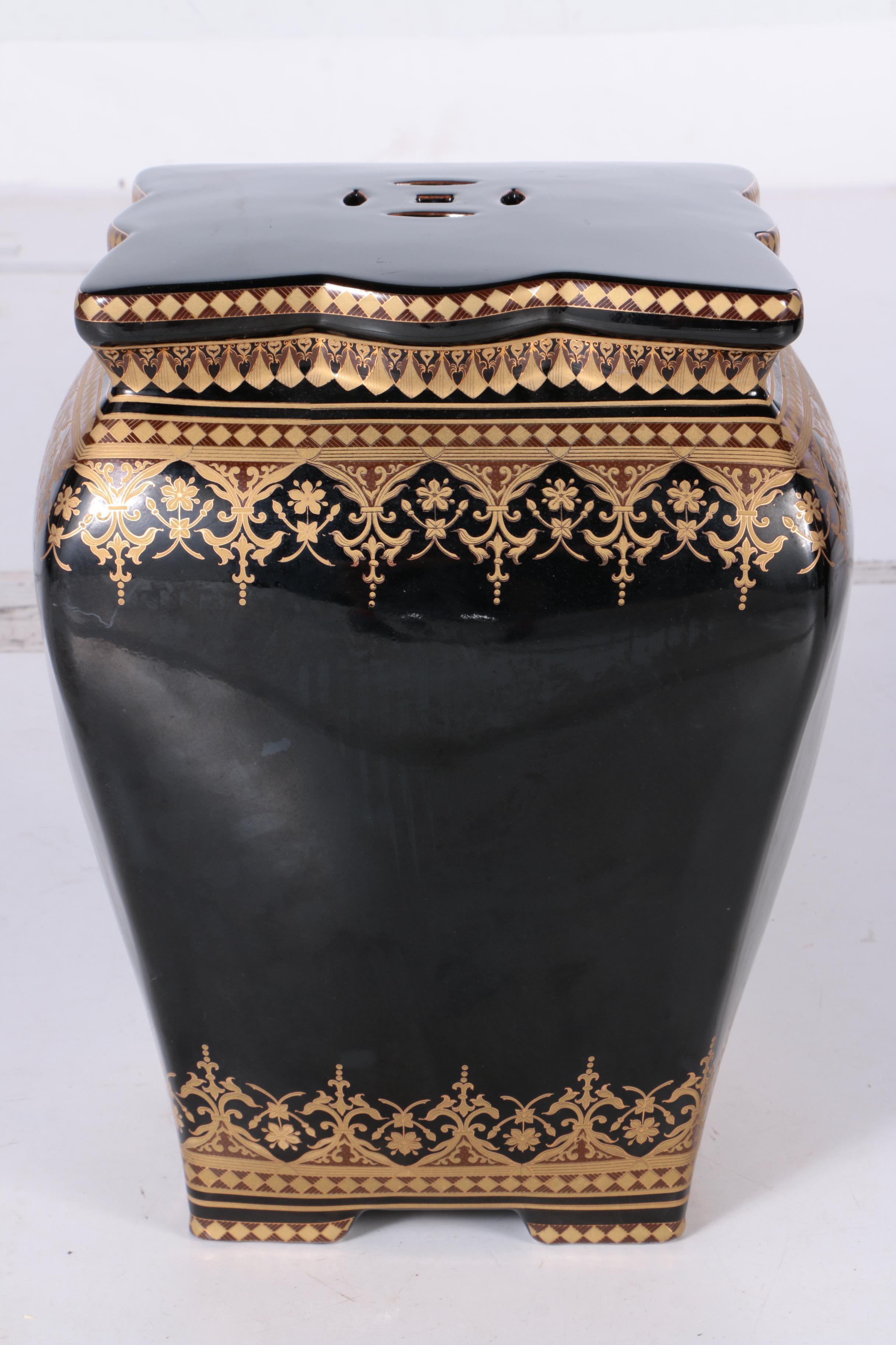 Pair of Regency Style Garden Stools