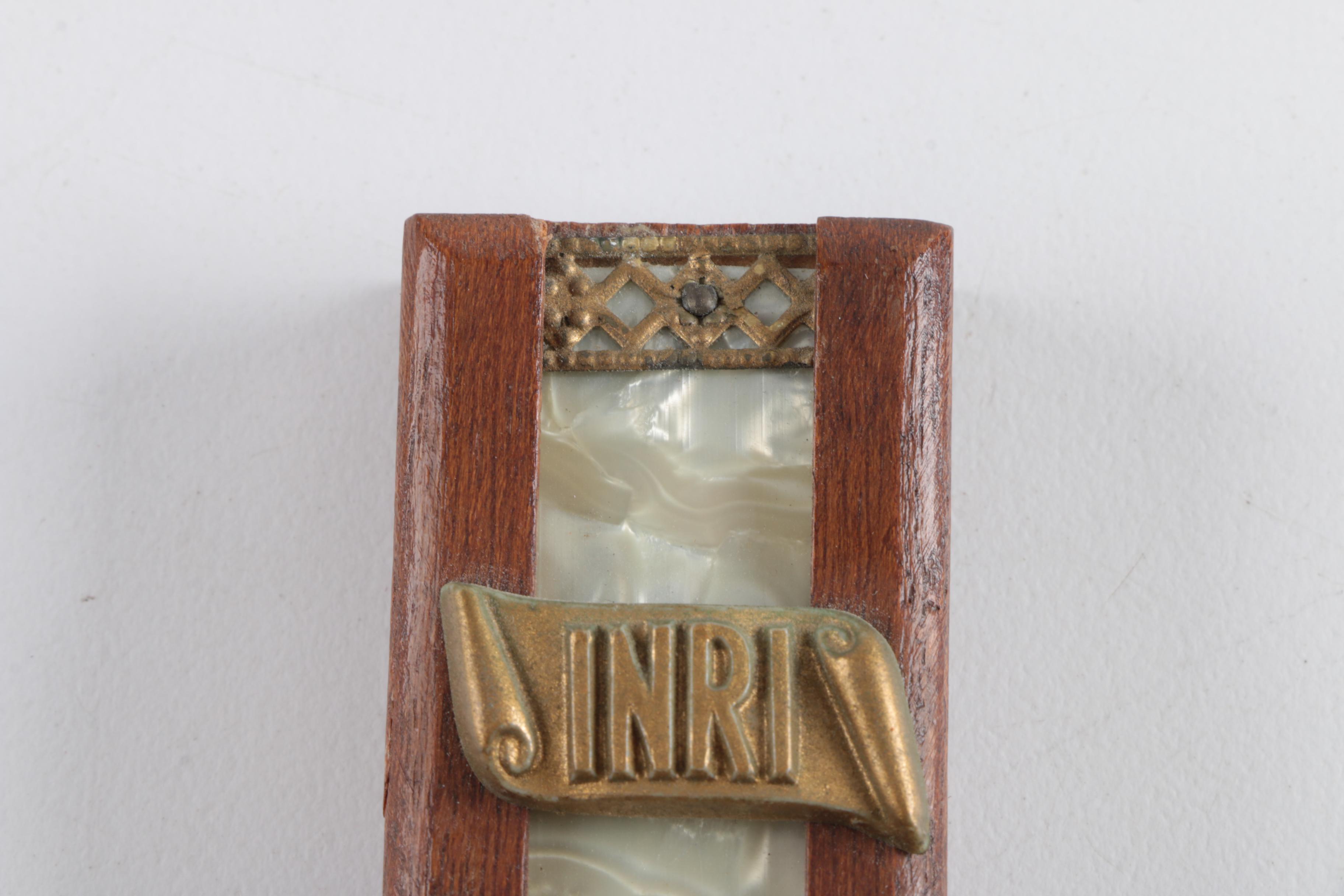 Vintage Crucifix Sick Call Box