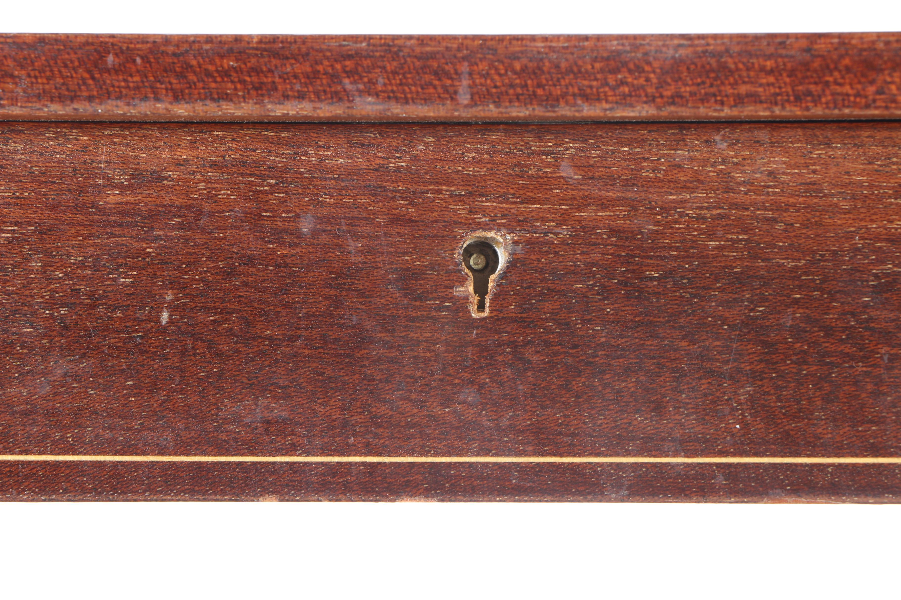 Music Box Accent Table with Marquetry Top