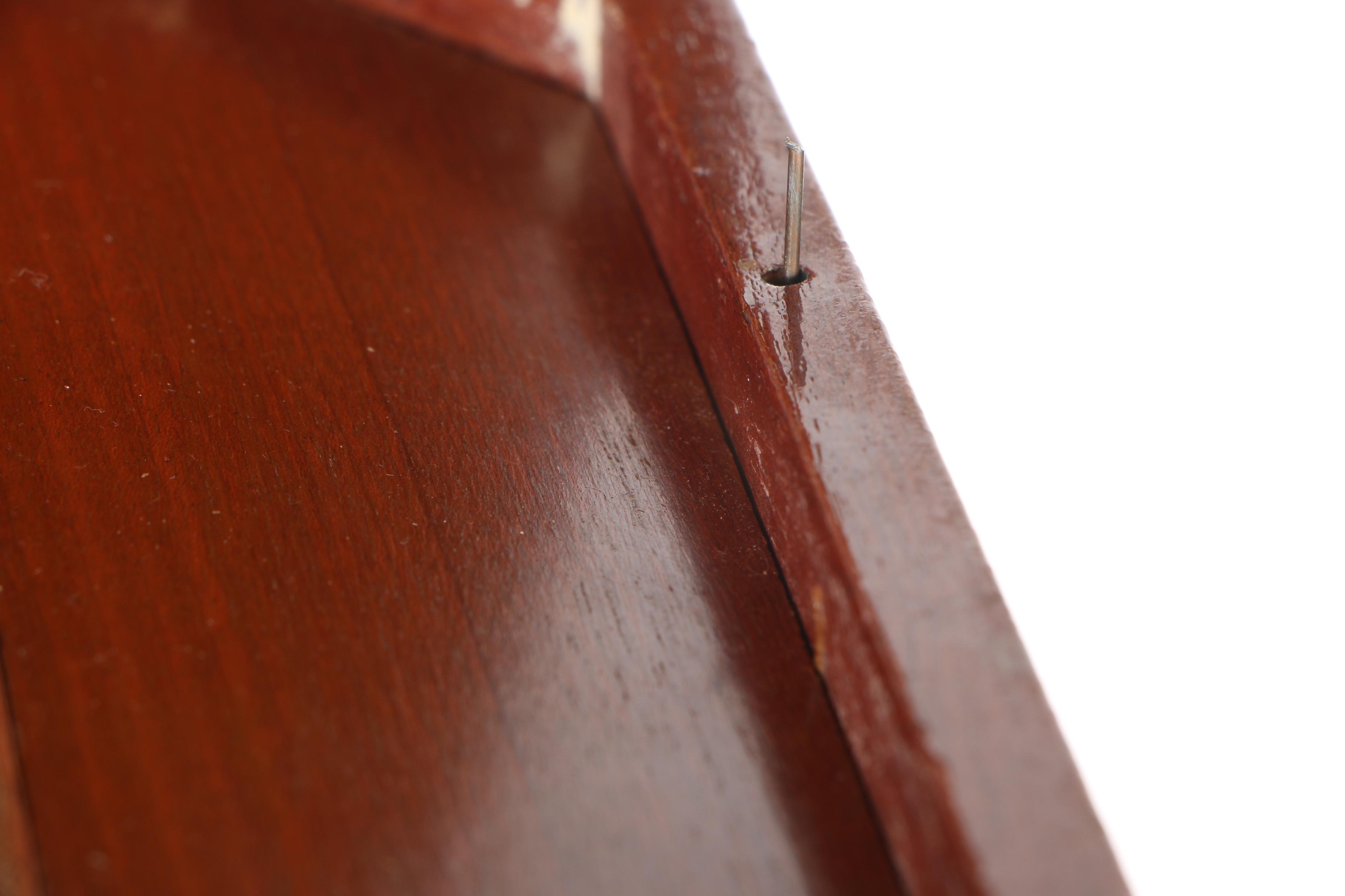Music Box Accent Table with Marquetry Top
