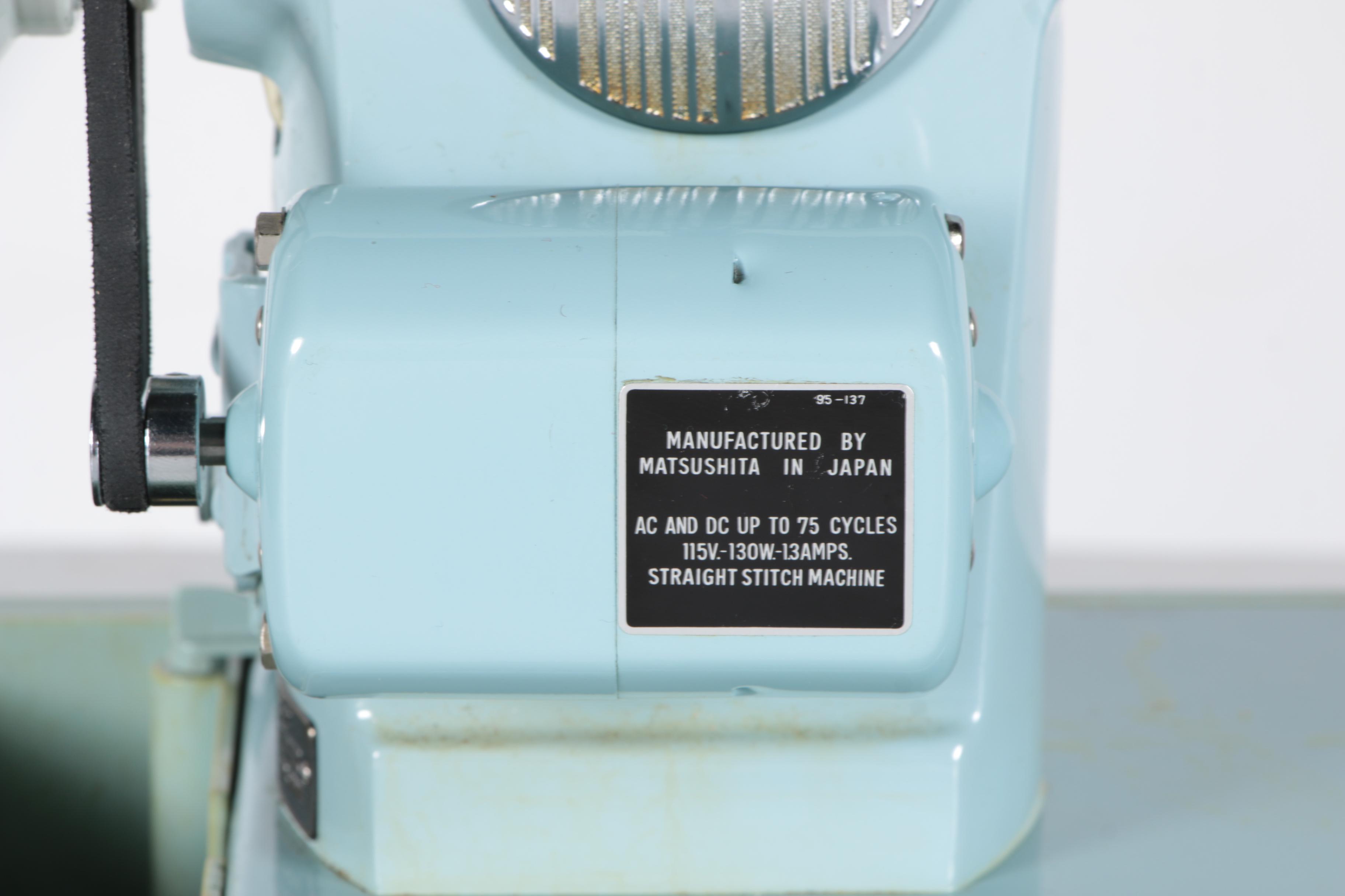 Vintage Universal Brand Sewing Machine with Case