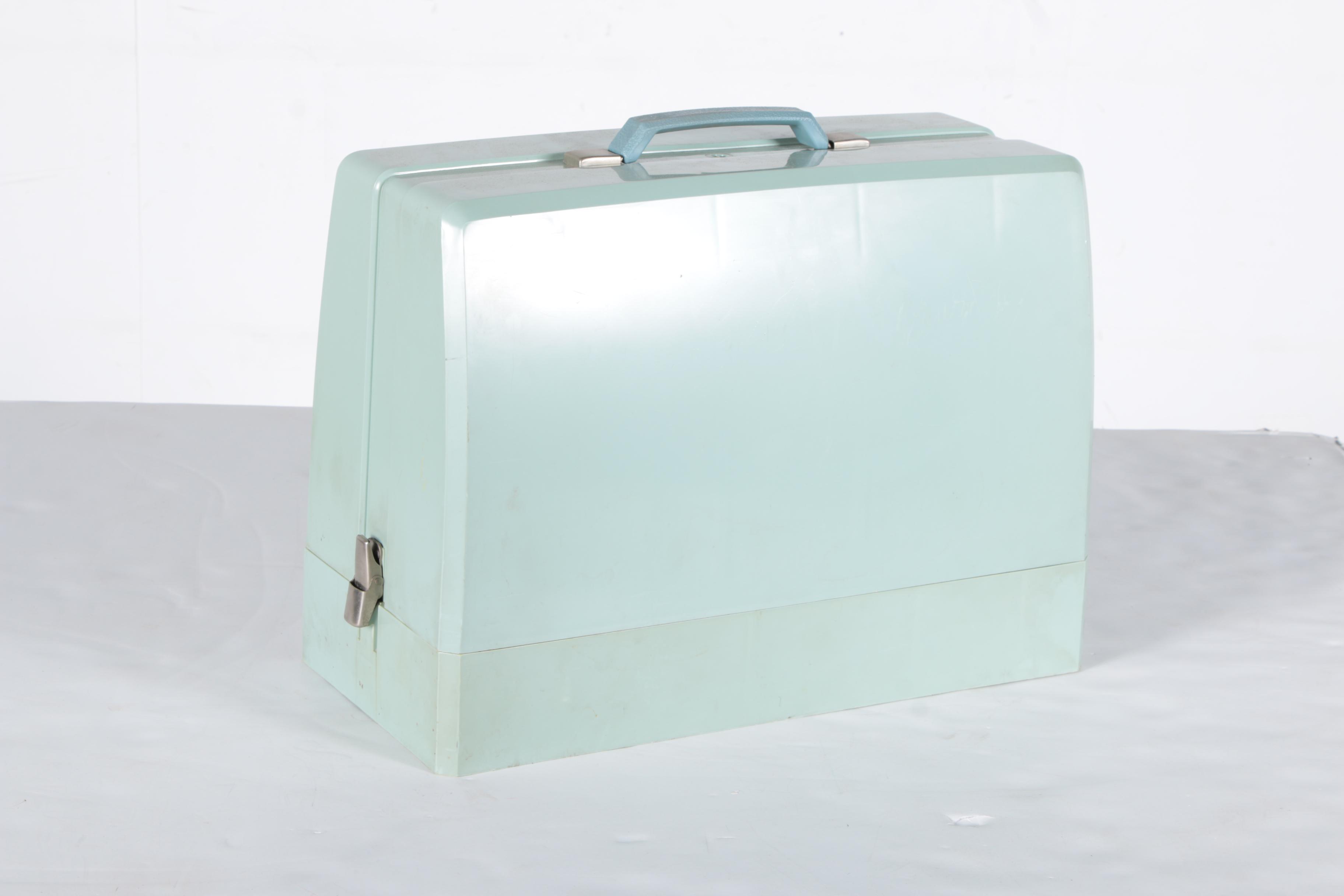 Vintage Universal Brand Sewing Machine with Case