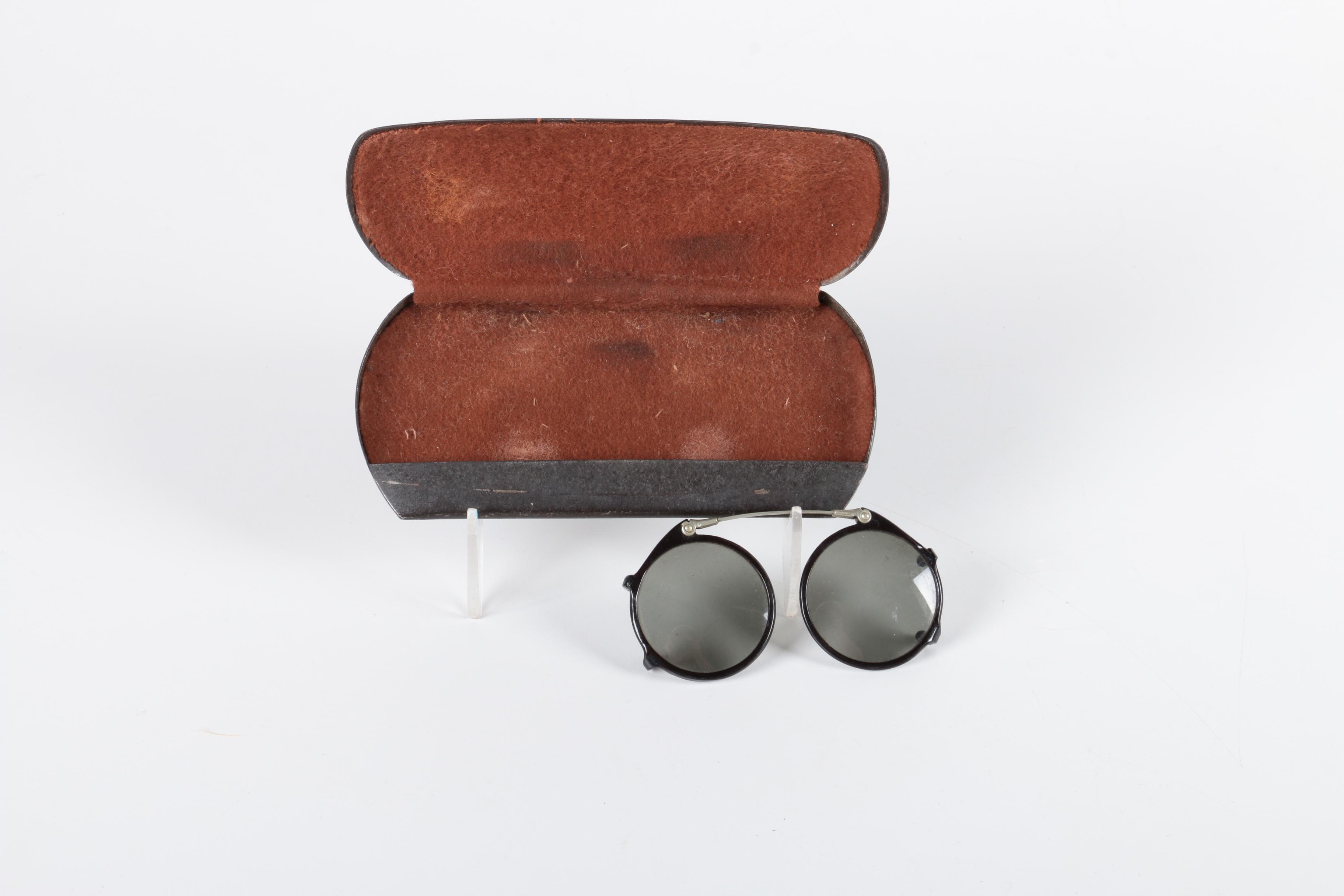 Vintage AO Goggles and Stern Barbers Straight Razor