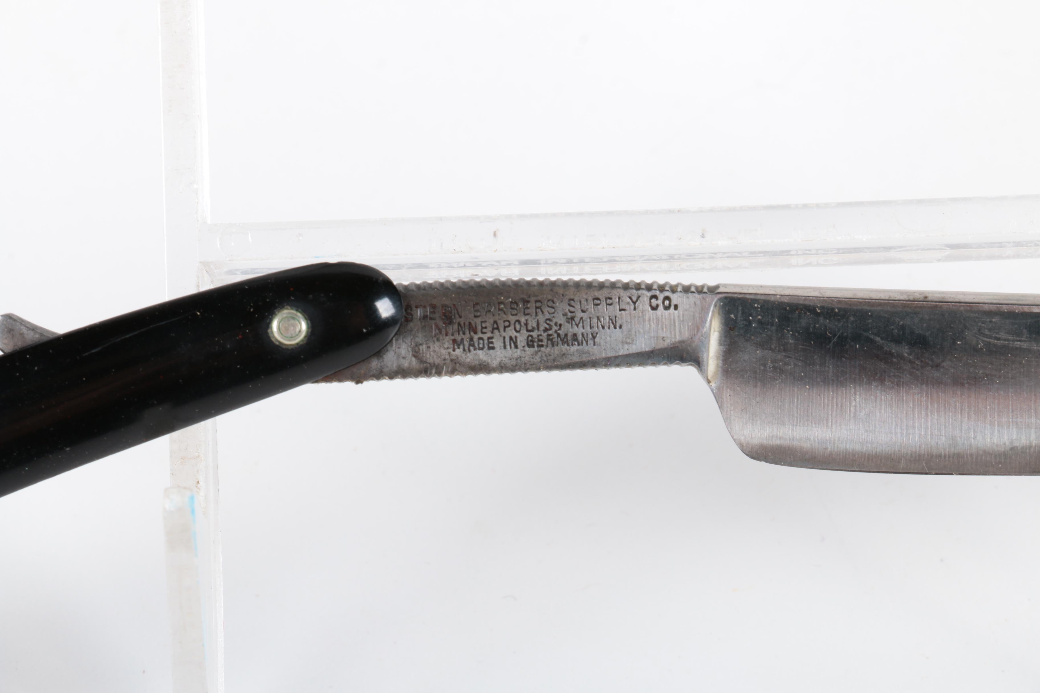 Vintage AO Goggles and Stern Barbers Straight Razor