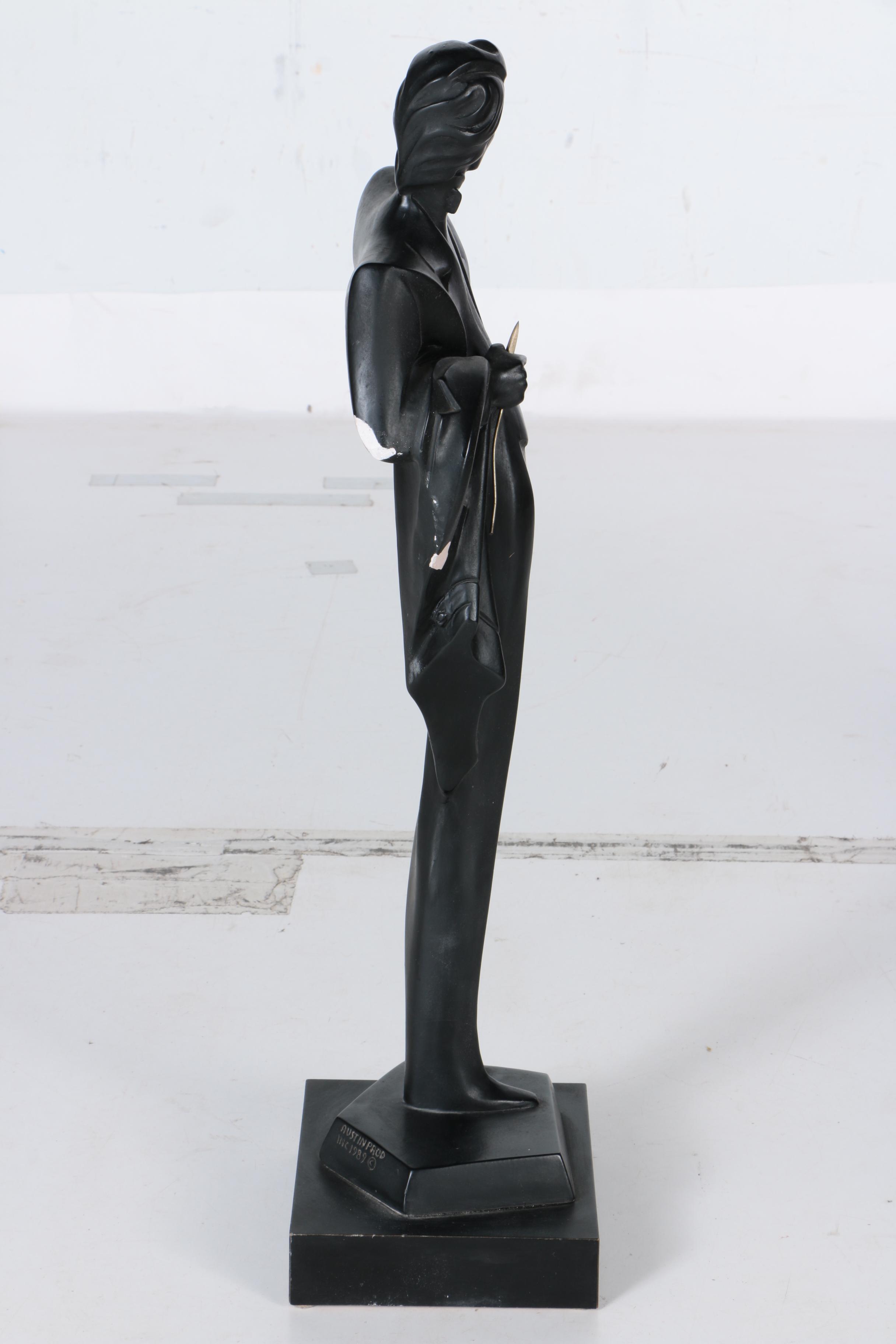 Pair of Neo Deco Man and Woman Ceramic Figurines