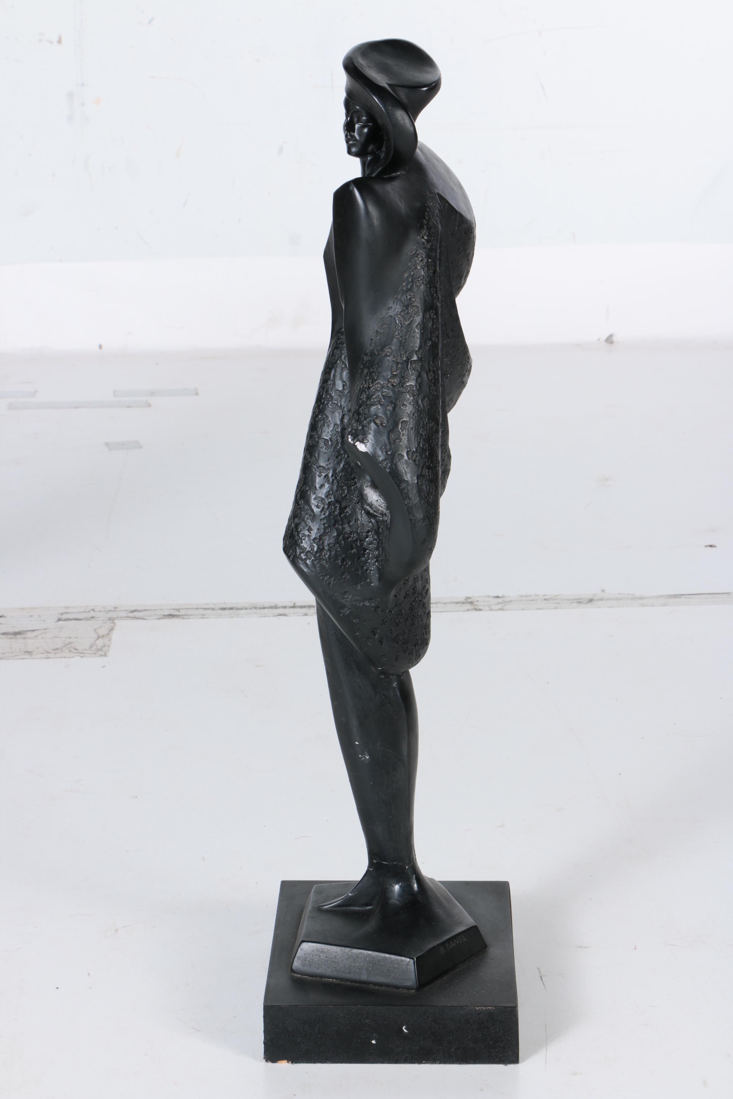 Pair of Neo Deco Man and Woman Ceramic Figurines