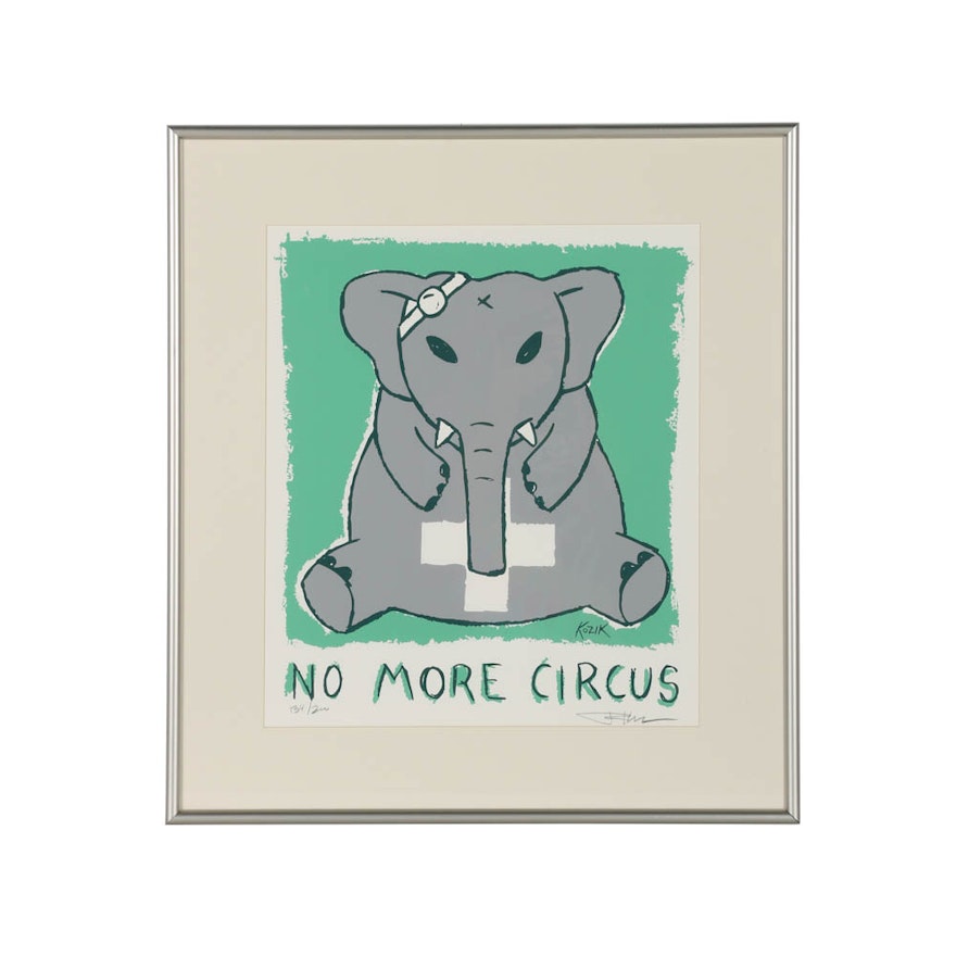 Frank Kozik Limited Edition Serigraph on Wove Paper "No More Circus"