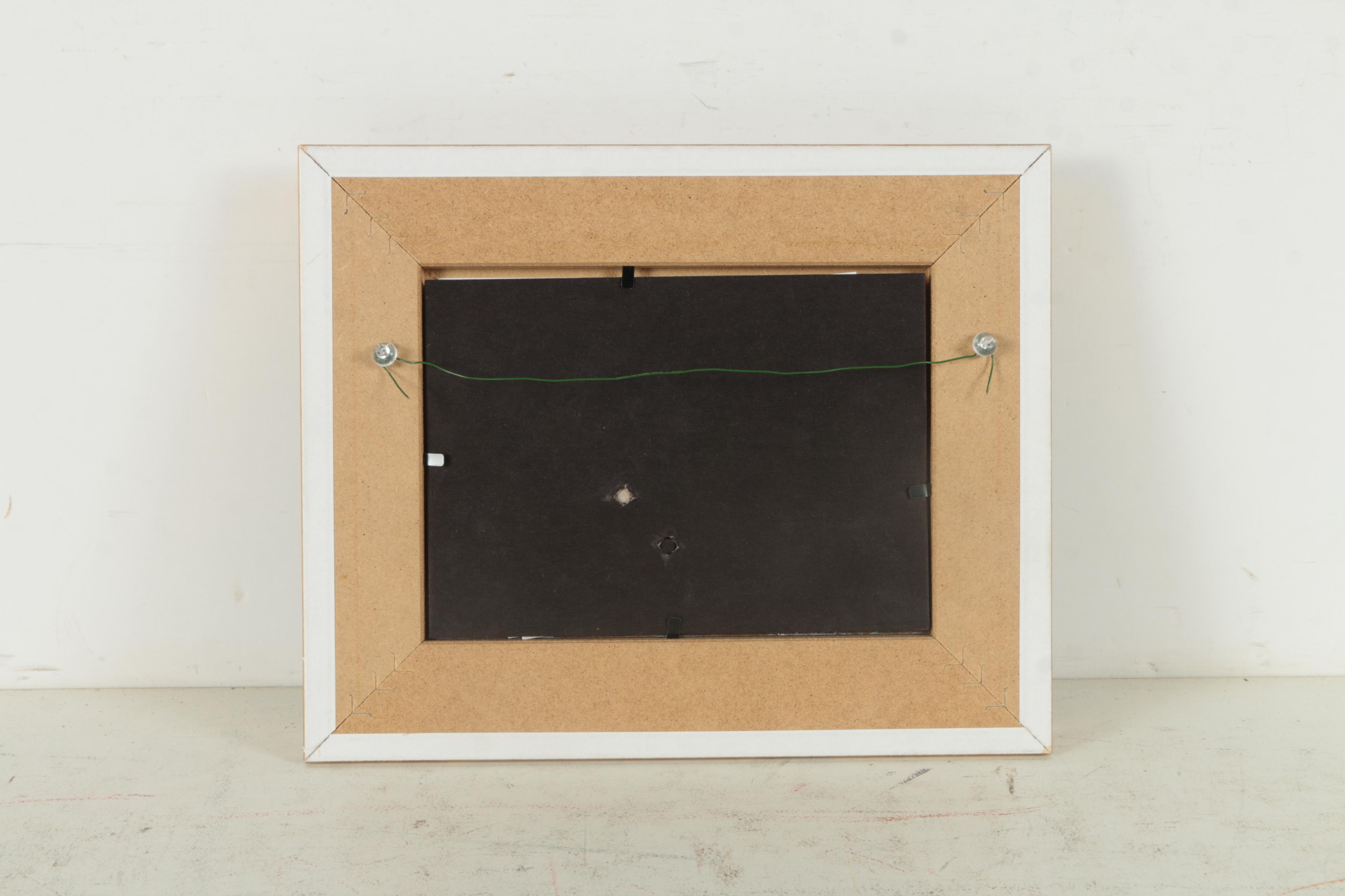 Oil Painting of Field of Blue Flowers