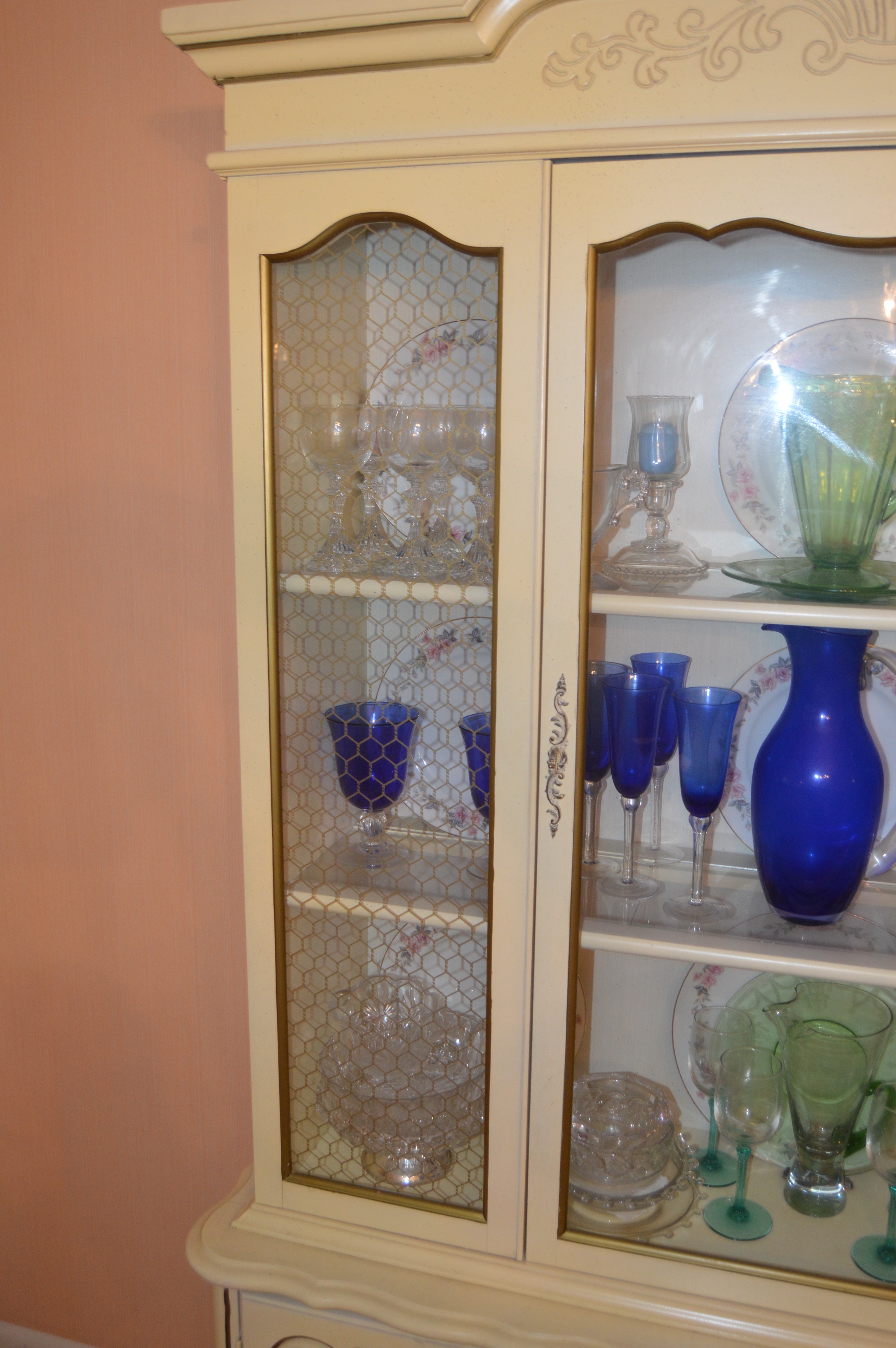 French Provincial Style China Cabinet