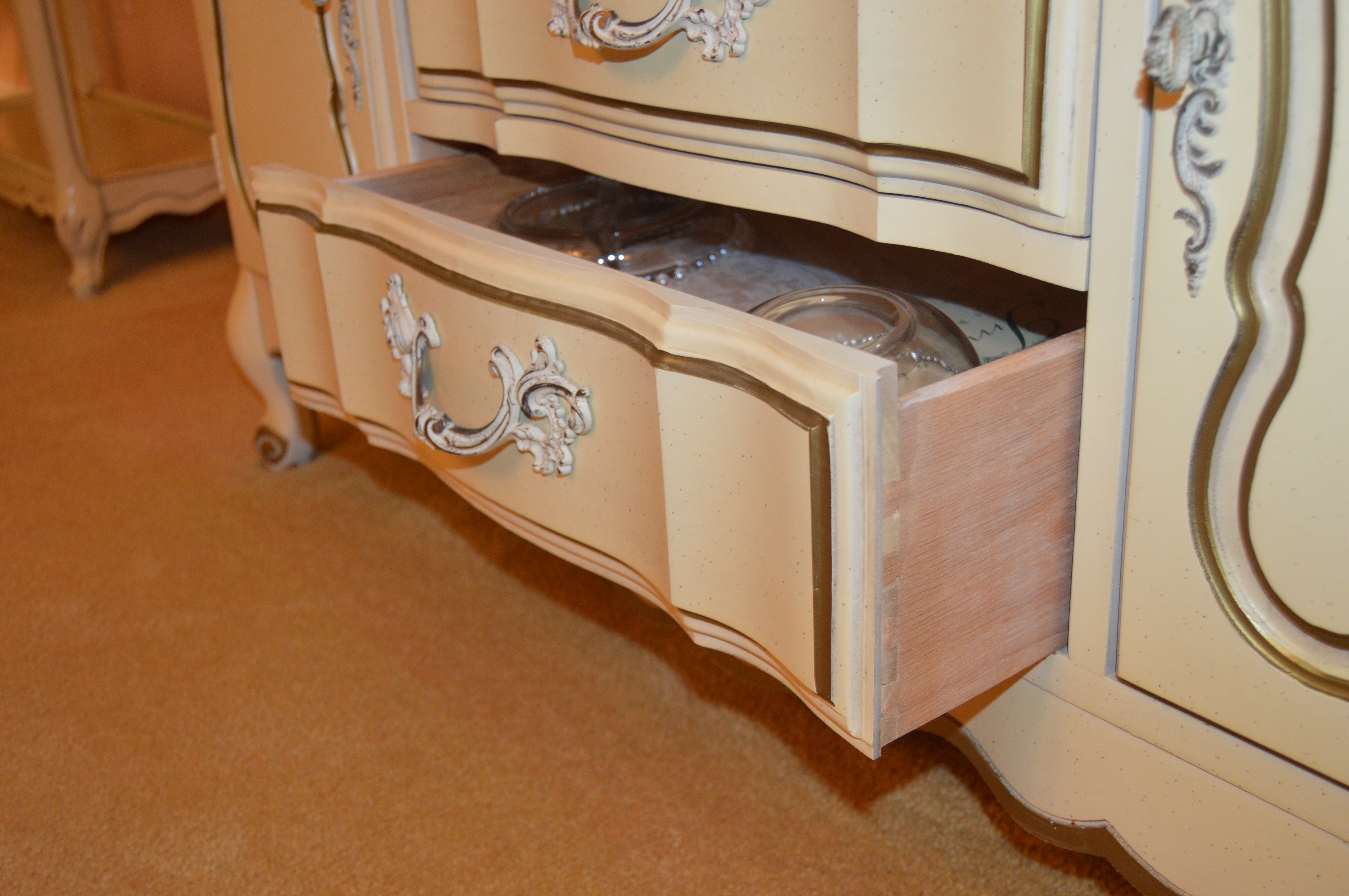 French Provincial Style China Cabinet