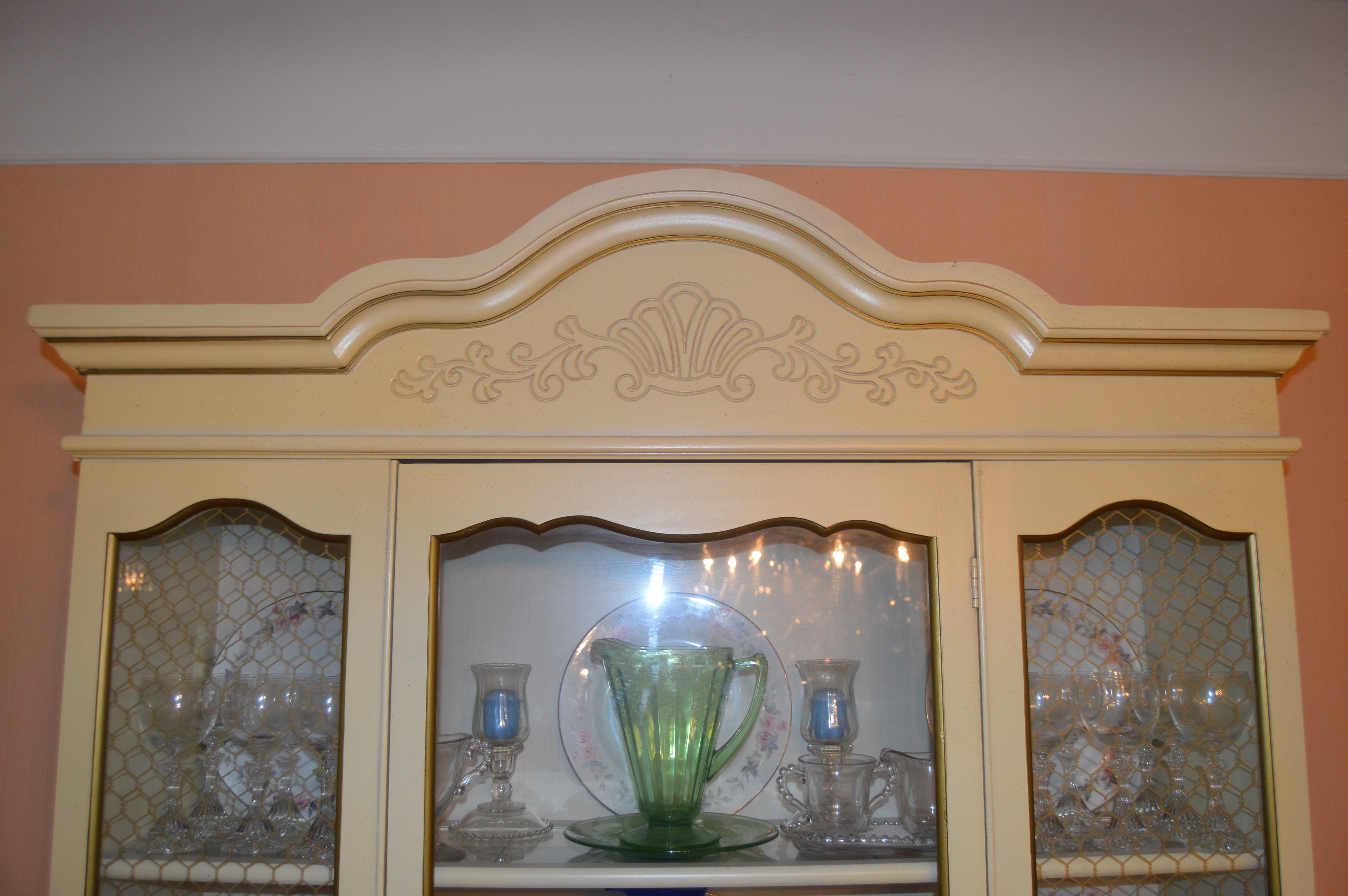 French Provincial Style China Cabinet