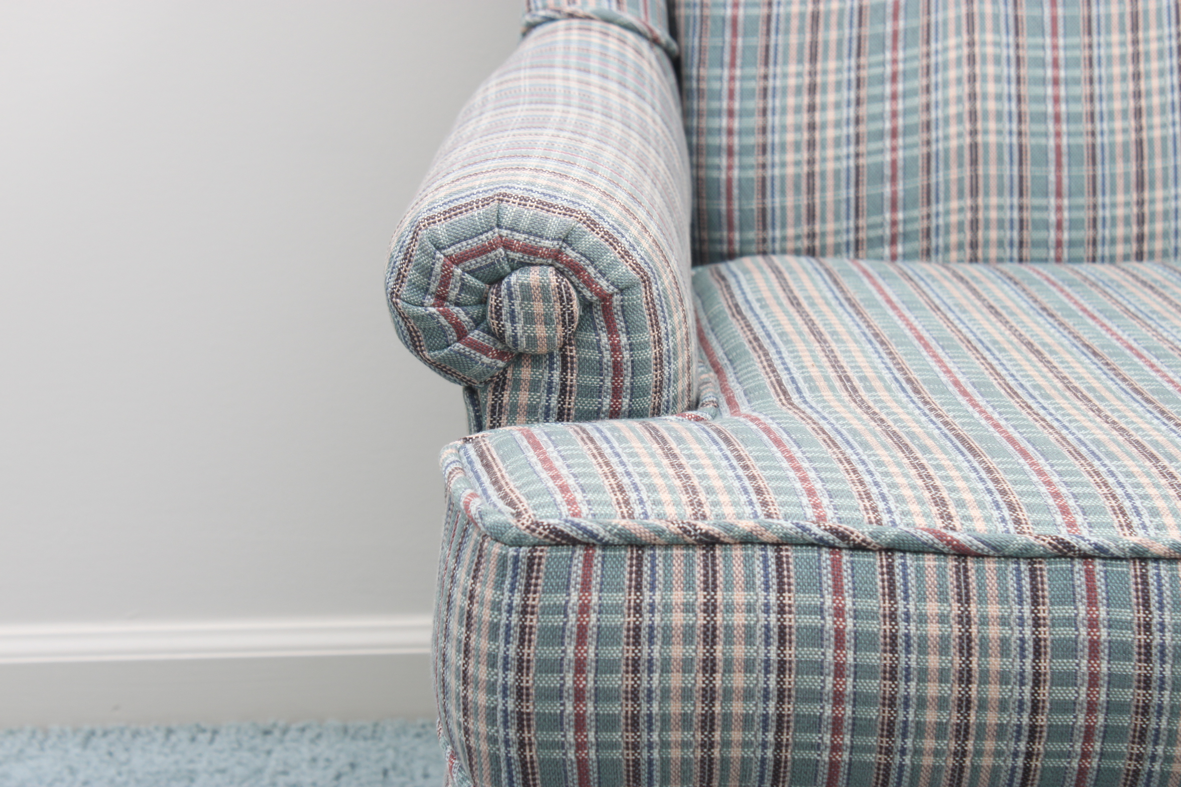 Vintage Jane Tillery Plaid Armchairs
