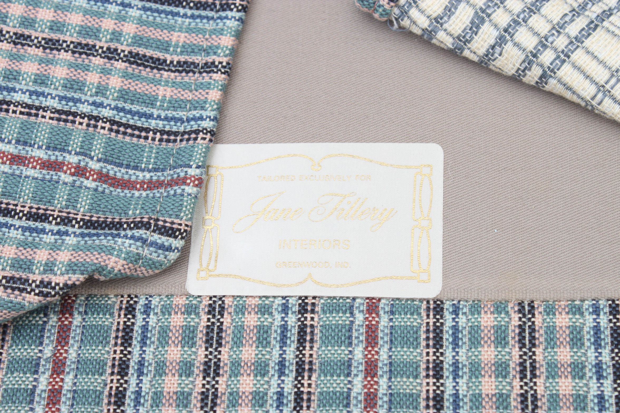 Vintage Jane Tillery Plaid Armchairs