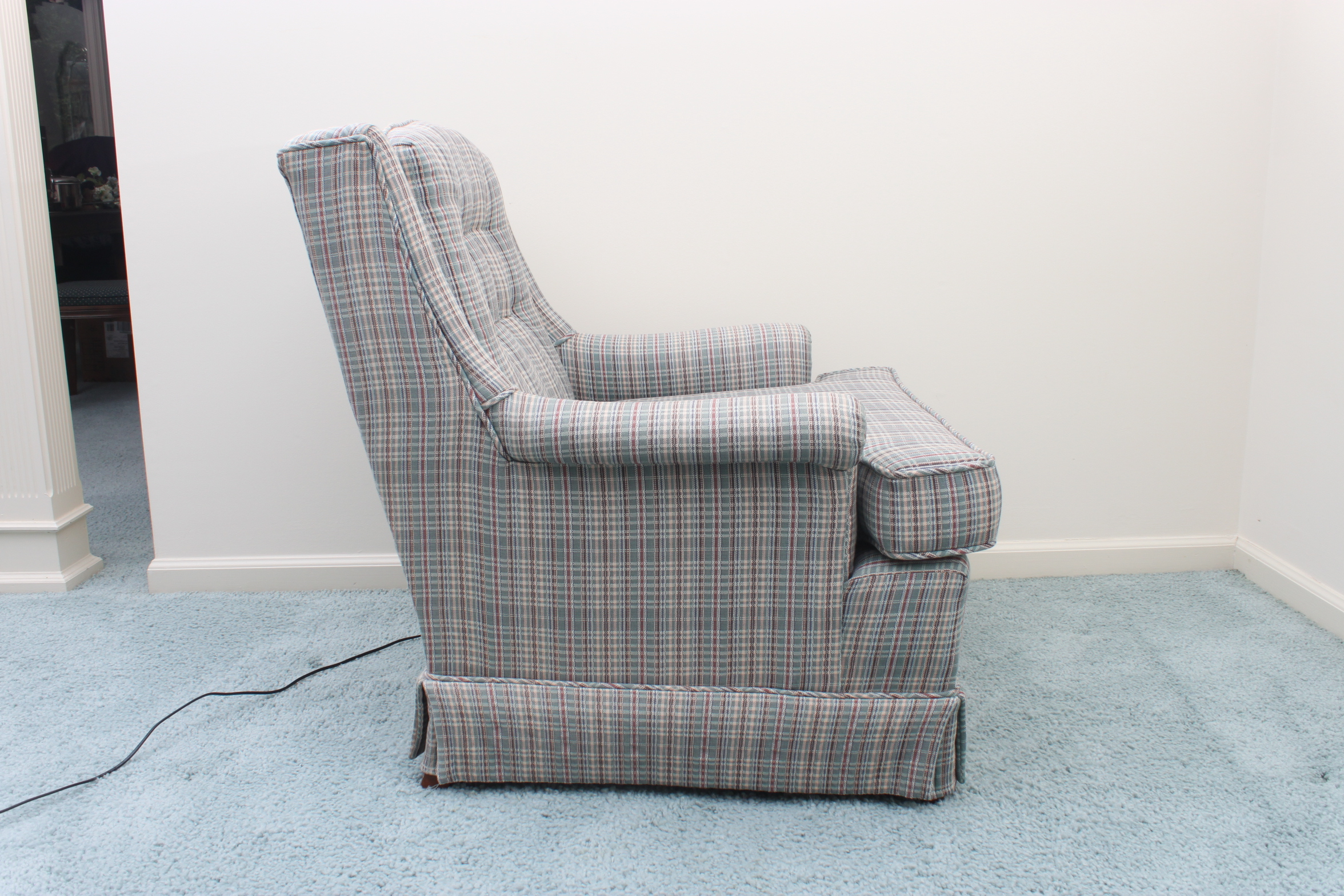 Vintage Jane Tillery Plaid Armchairs