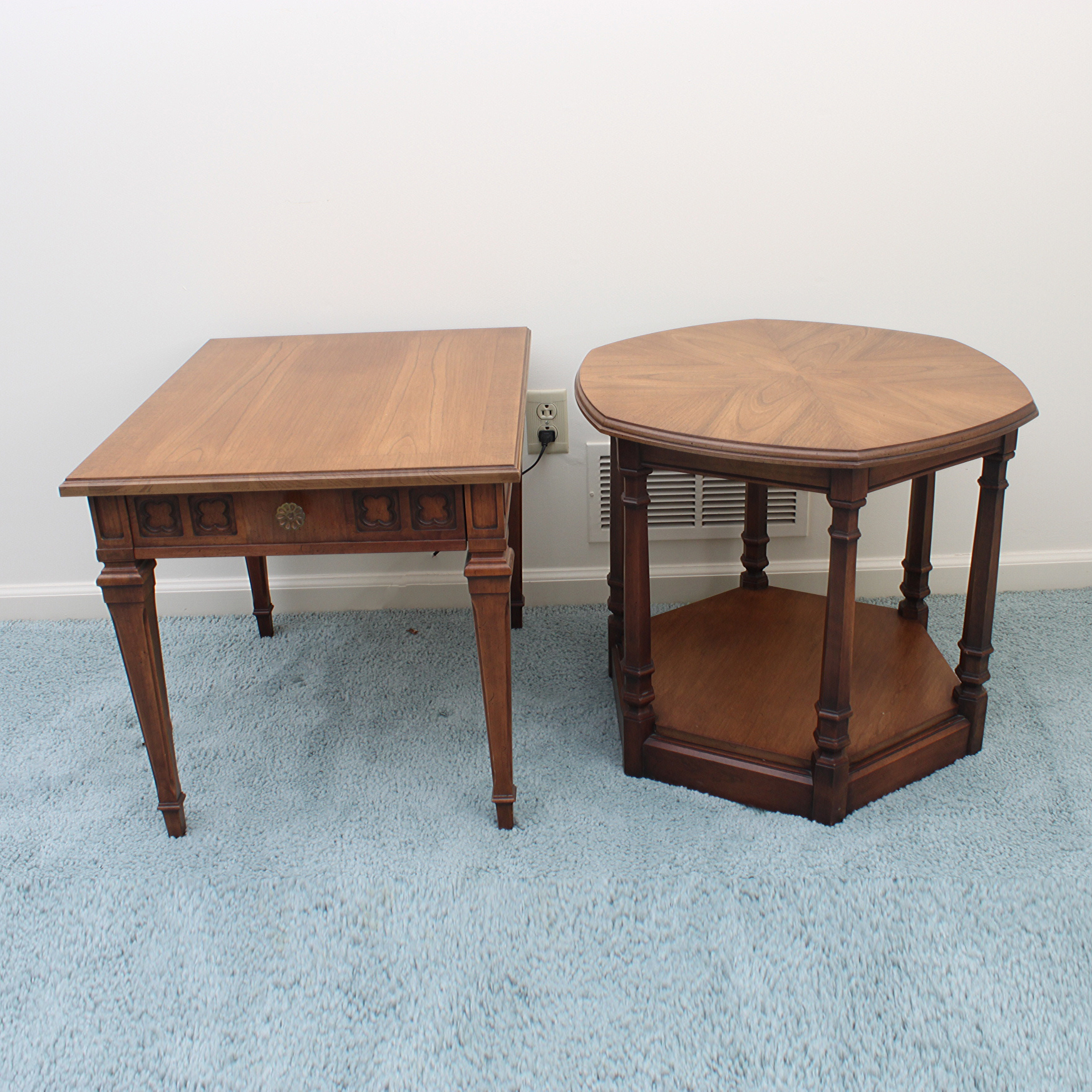 Vintage Wooden Side Tables Including Globe Furniture Table Everything
