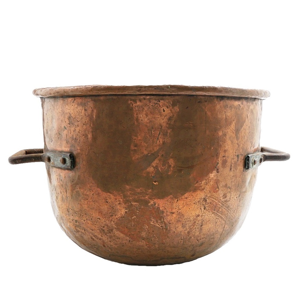 Large Copper Pot With Side Handles