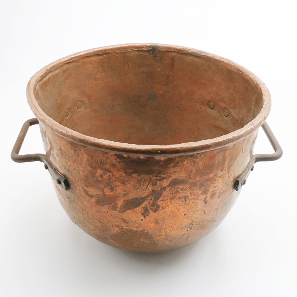 Large Copper Pot With Side Handles