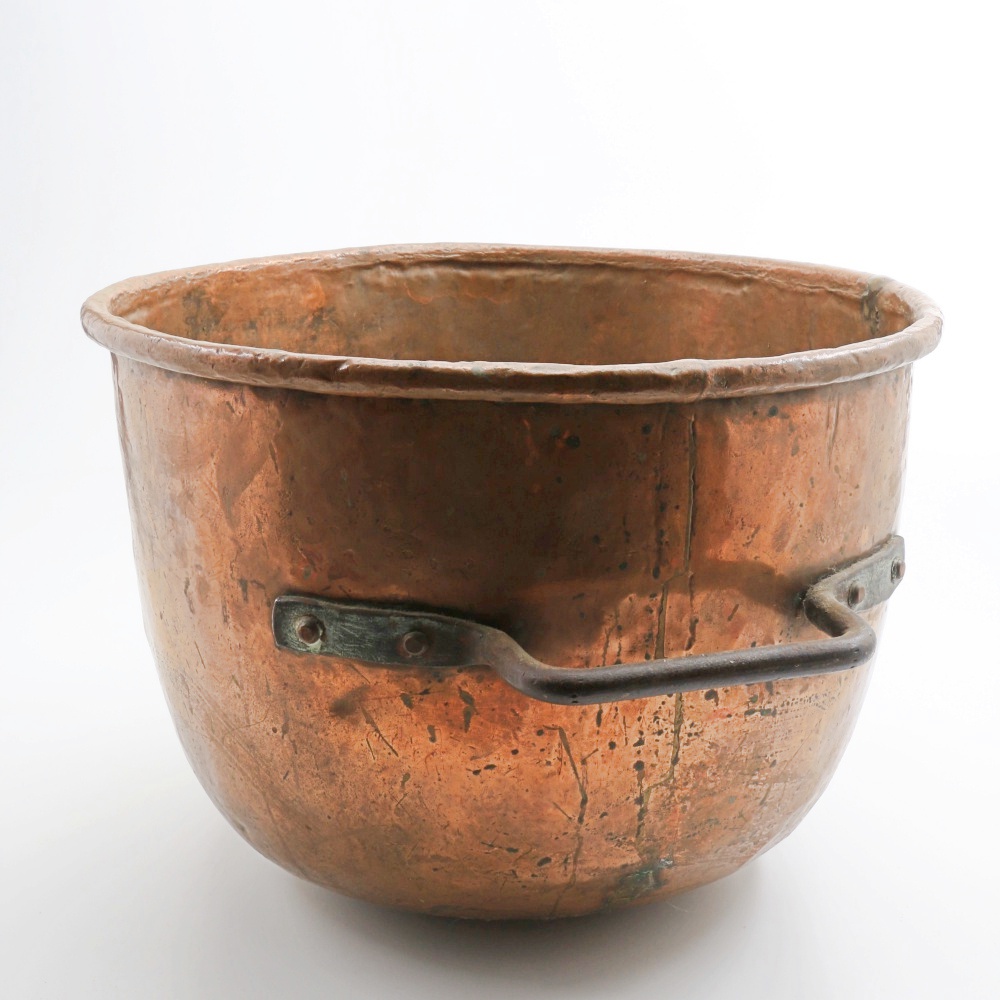 Large Copper Pot With Side Handles
