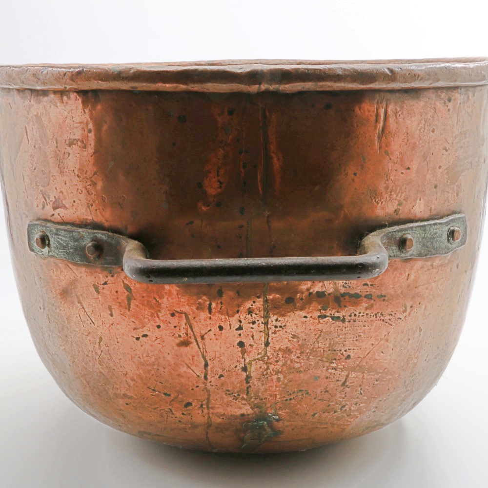 Large Copper Pot With Side Handles