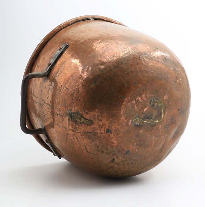 Large Copper Pot With Side Handles