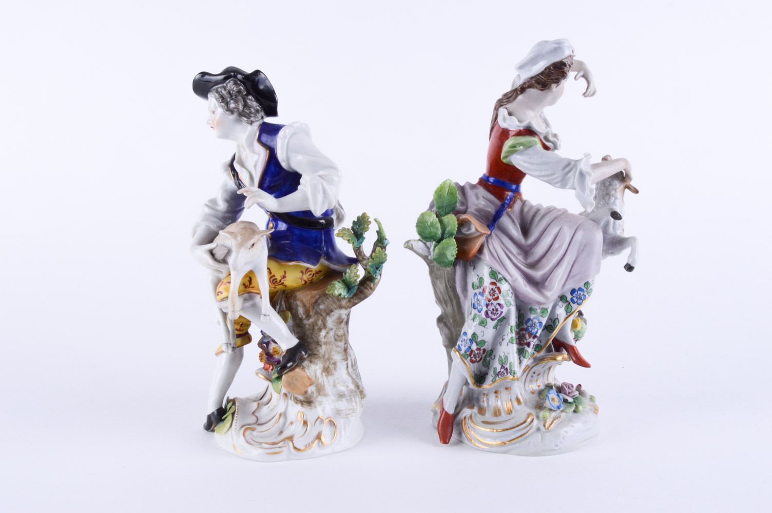 Antique Pastoral Figurines by Greiner & Holzapfel and Sitzendorf