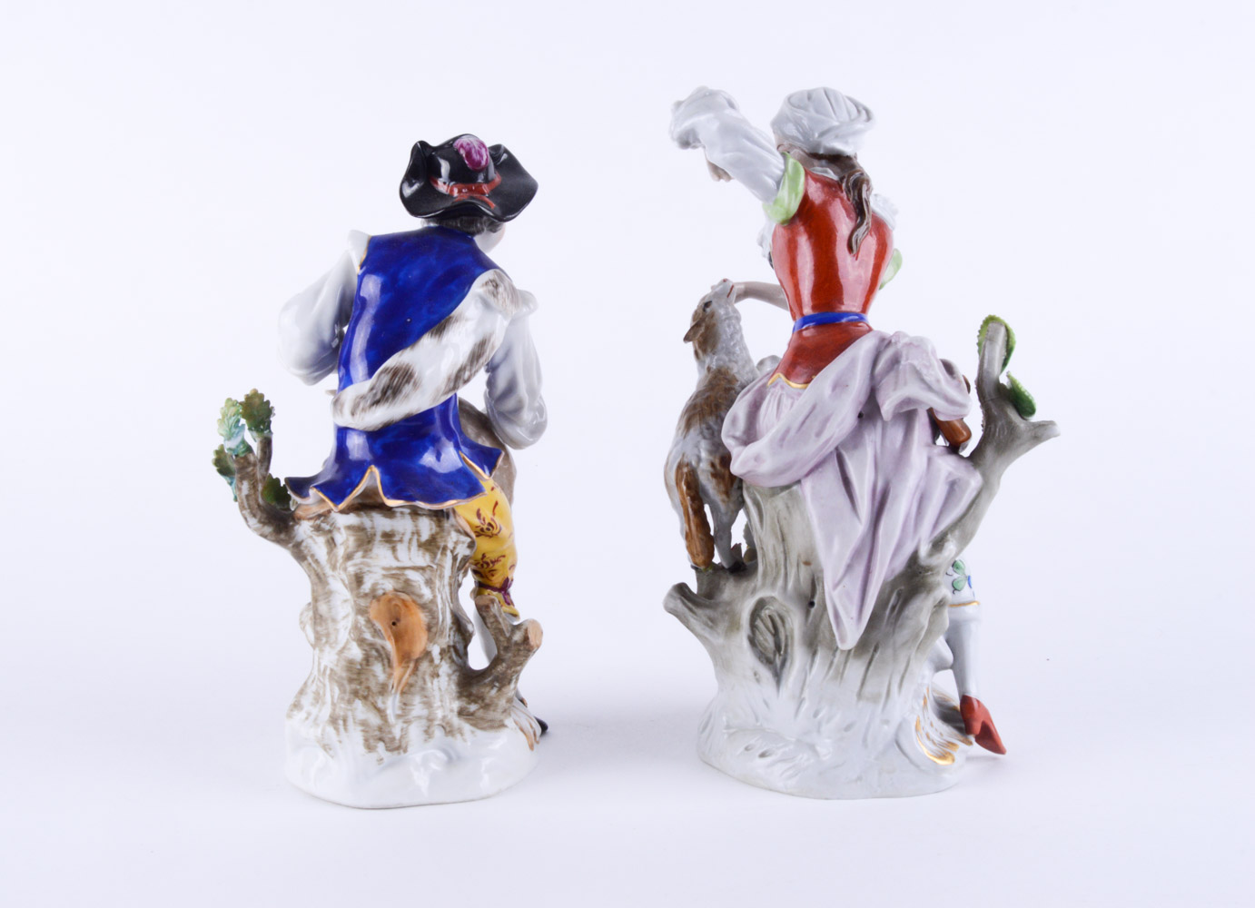 Antique Pastoral Figurines by Greiner & Holzapfel and Sitzendorf