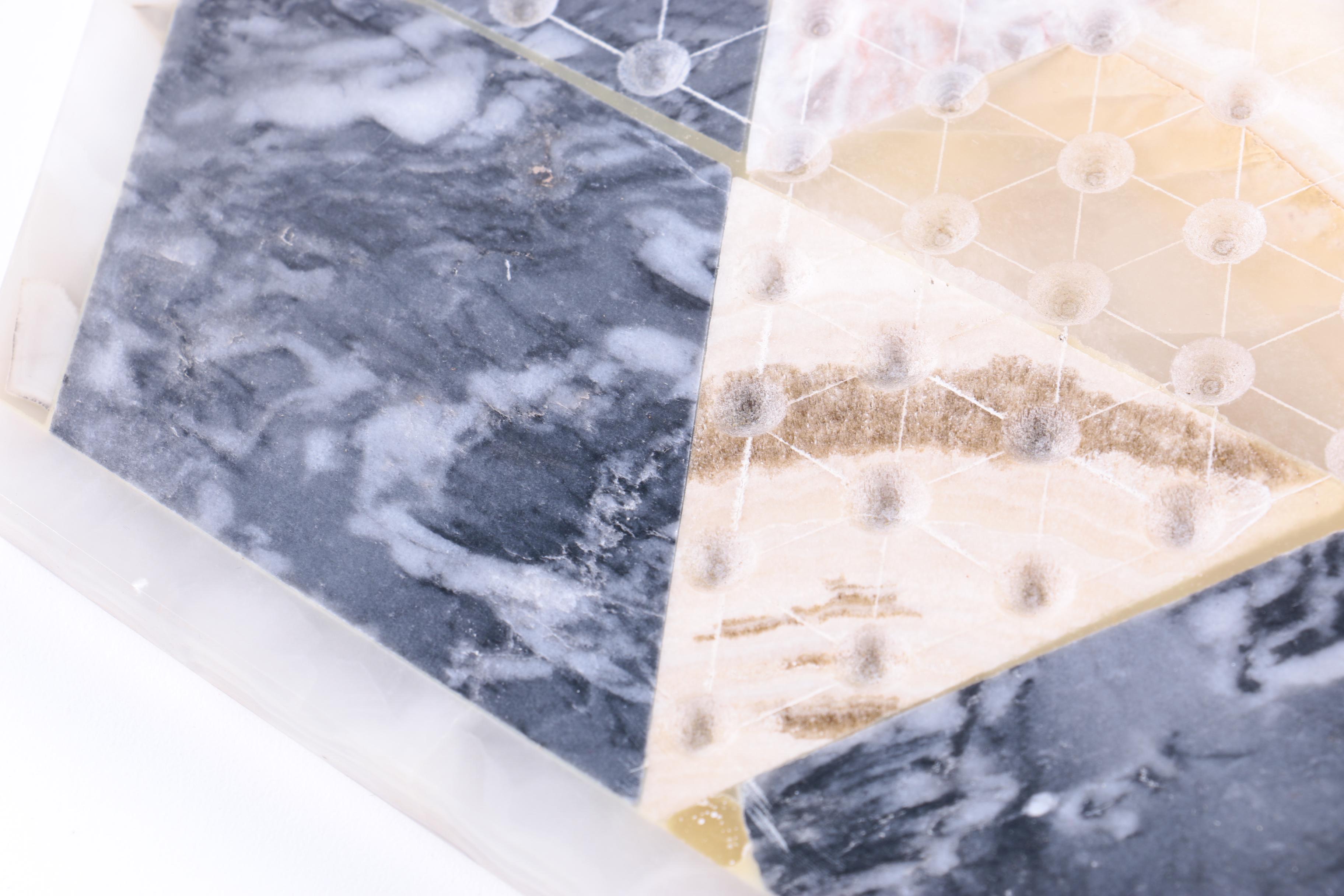 Marble and Agate Chinese Checkers Boards