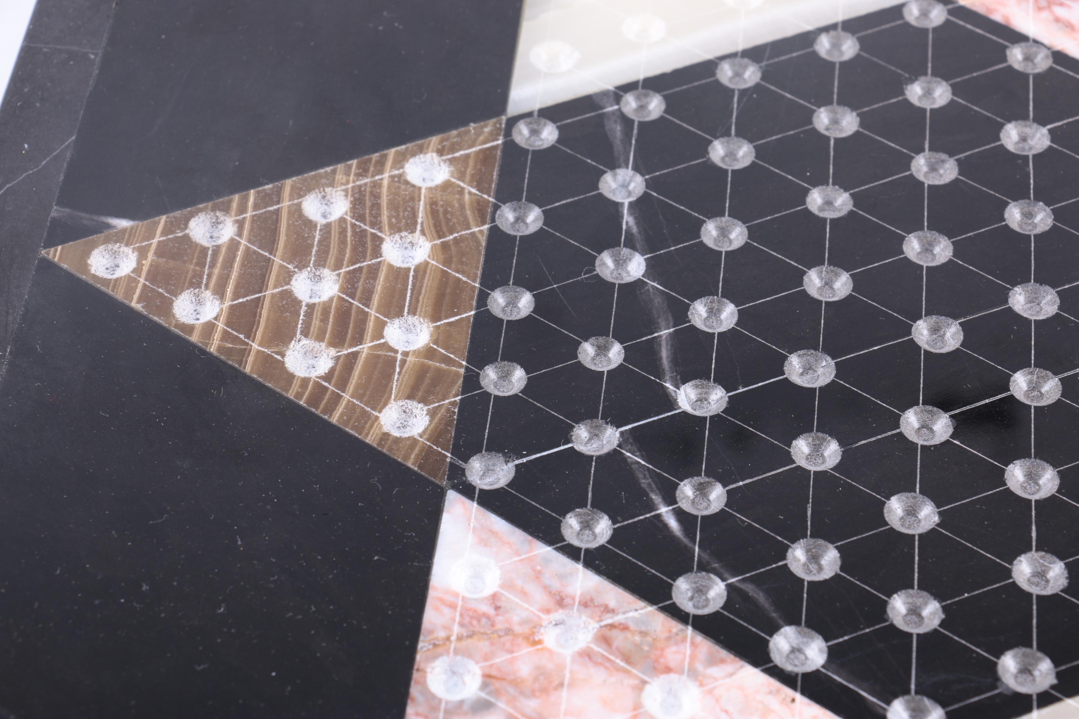 Marble and Agate Chinese Checkers Boards