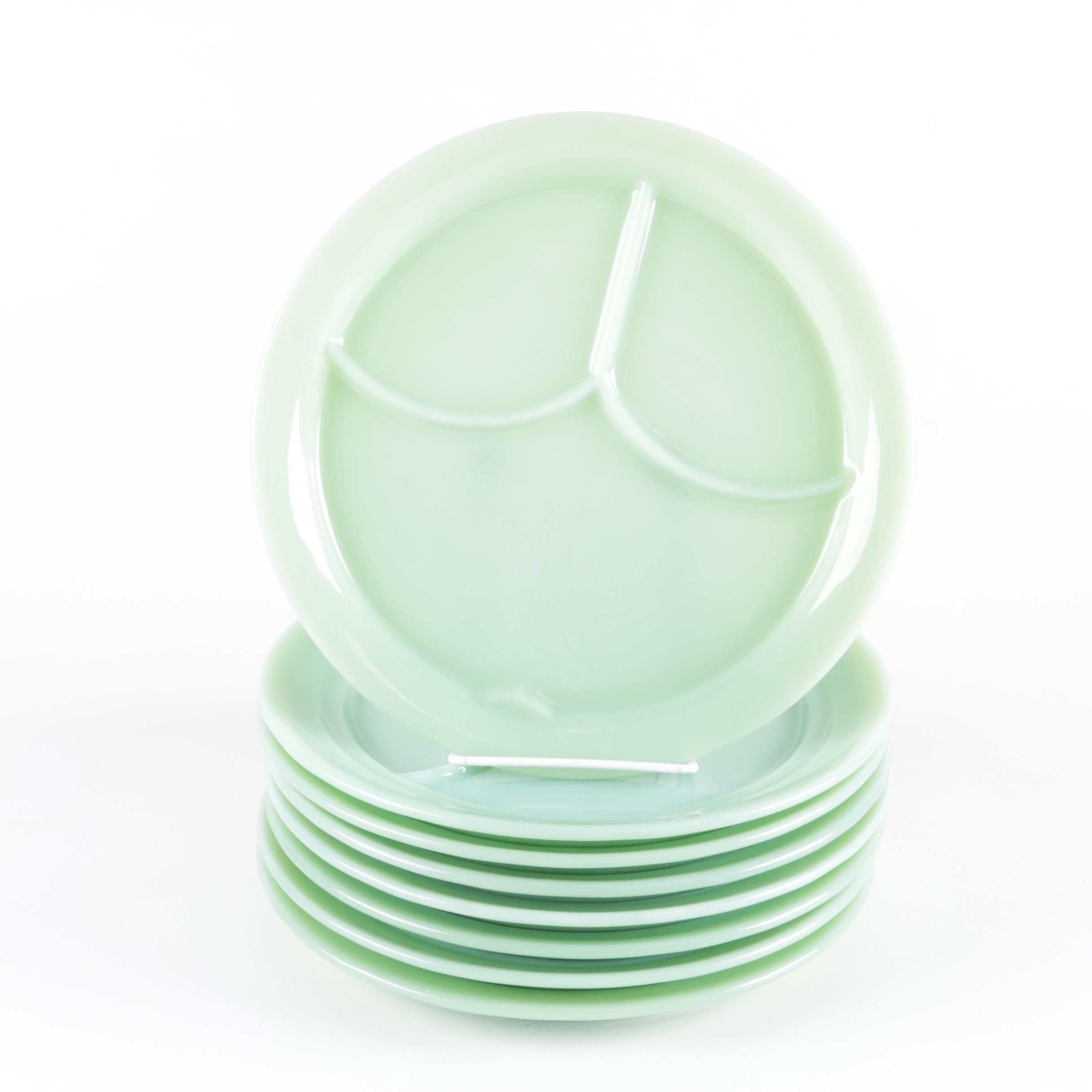 Anchor Hocking Fire King Jadeite Grill Plates