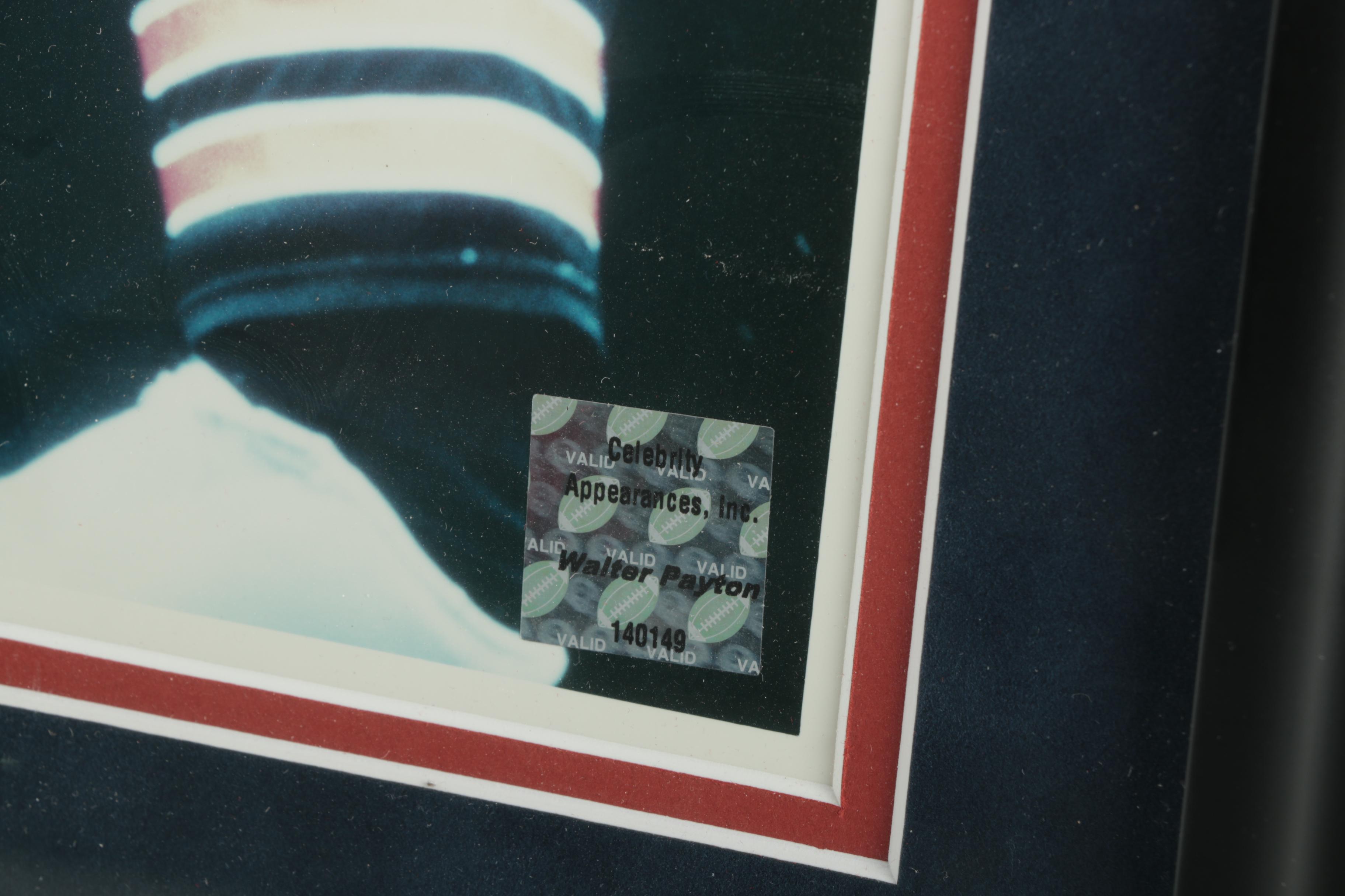 Autographed Walter Payton Photo