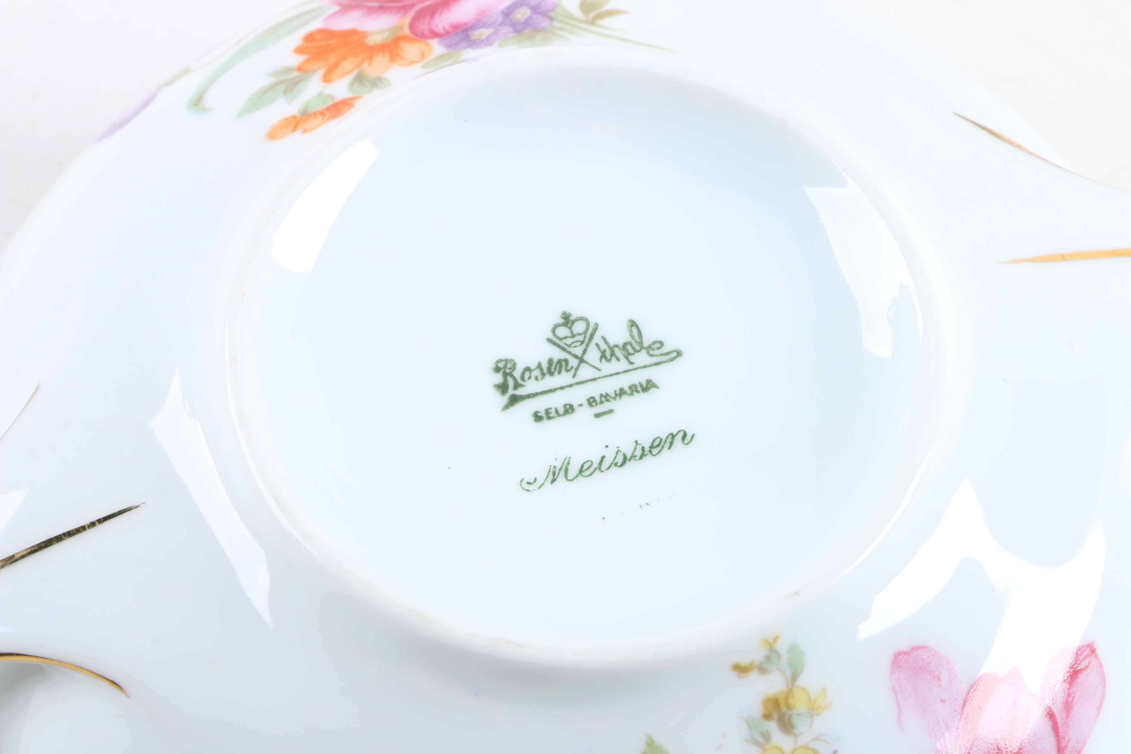 Rosenthal Bavarian China Including "Meissen"