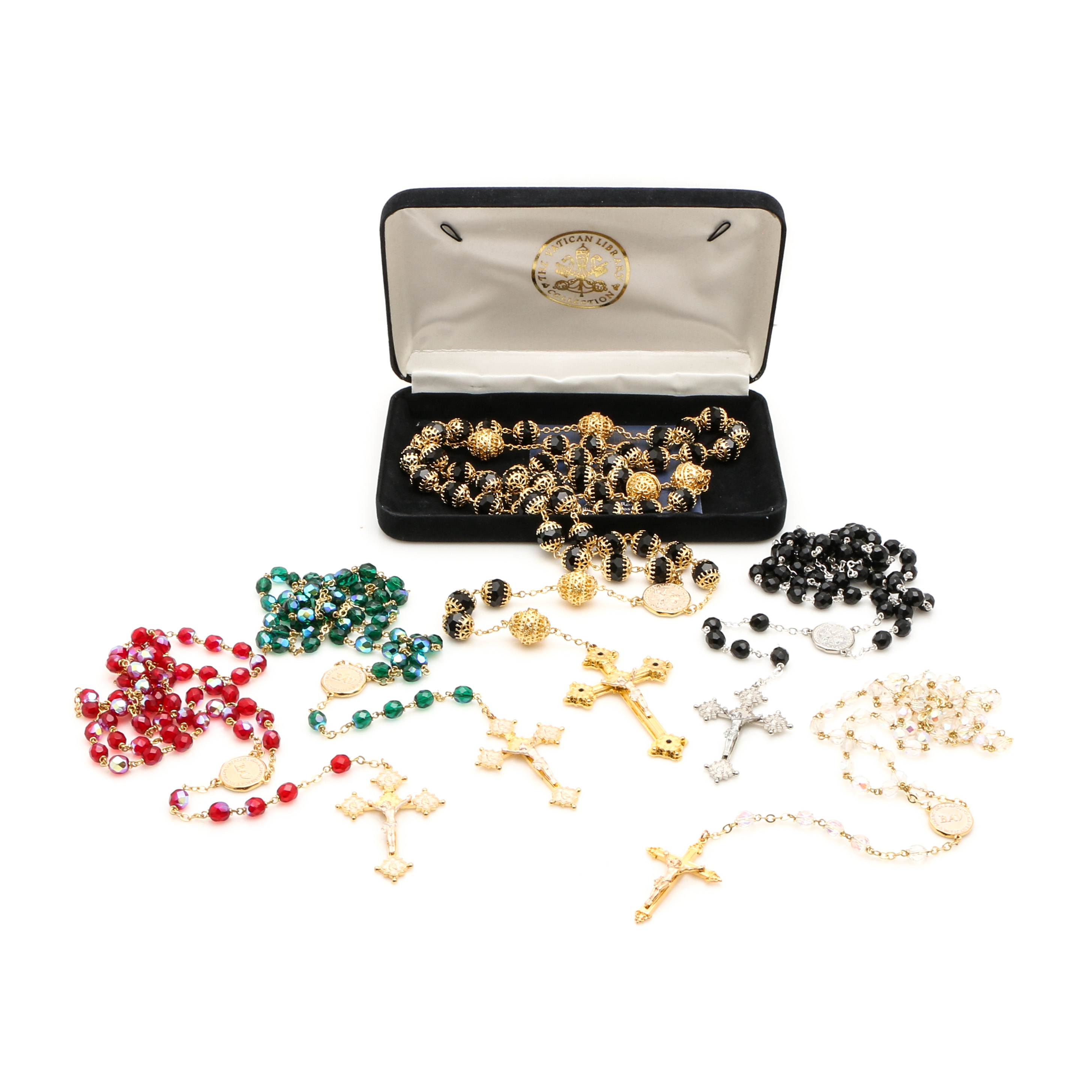 Grouping of "The Vatican Library Collection" Rosaries