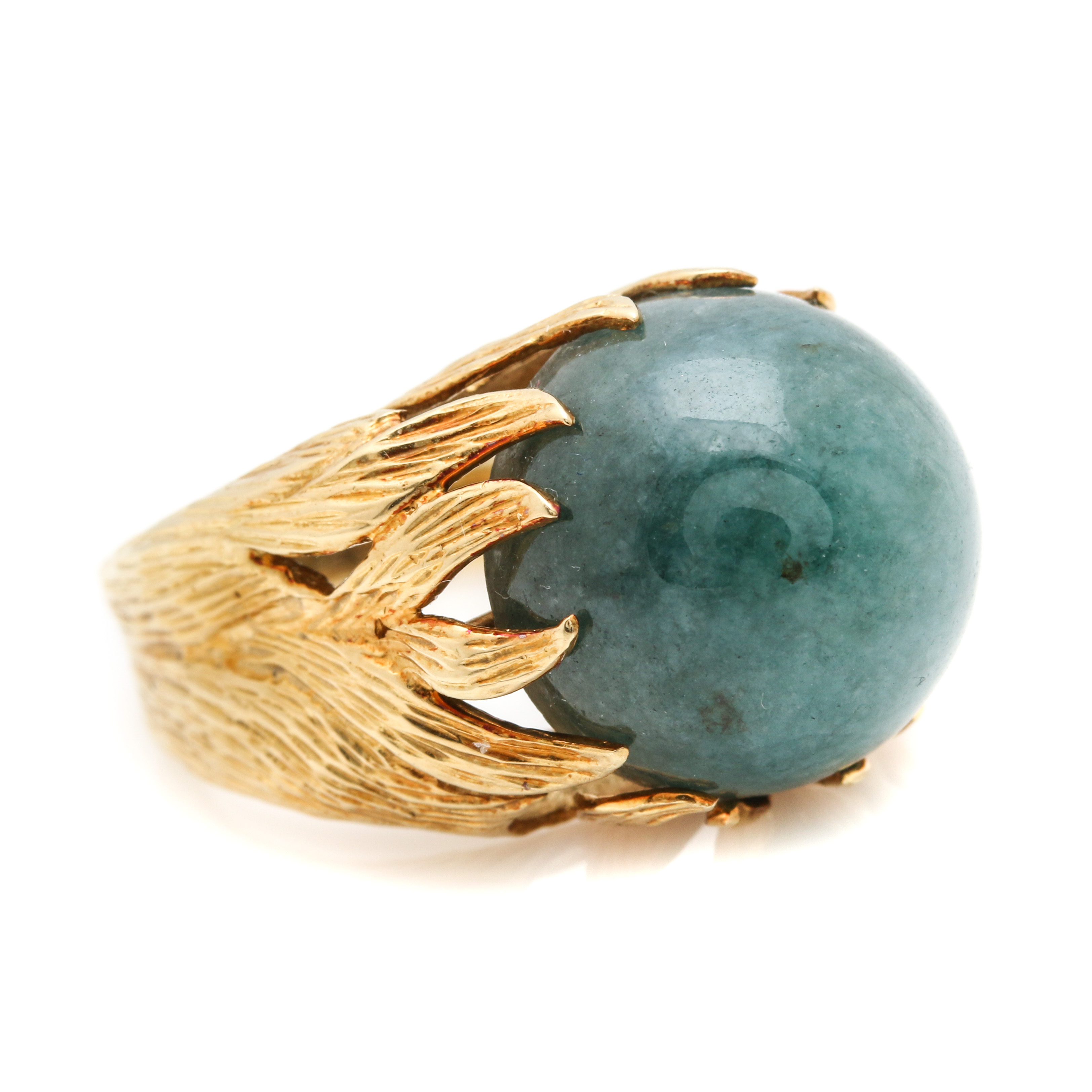 Cellino 18K Yellow Gold Jadeite Cocktail Ring