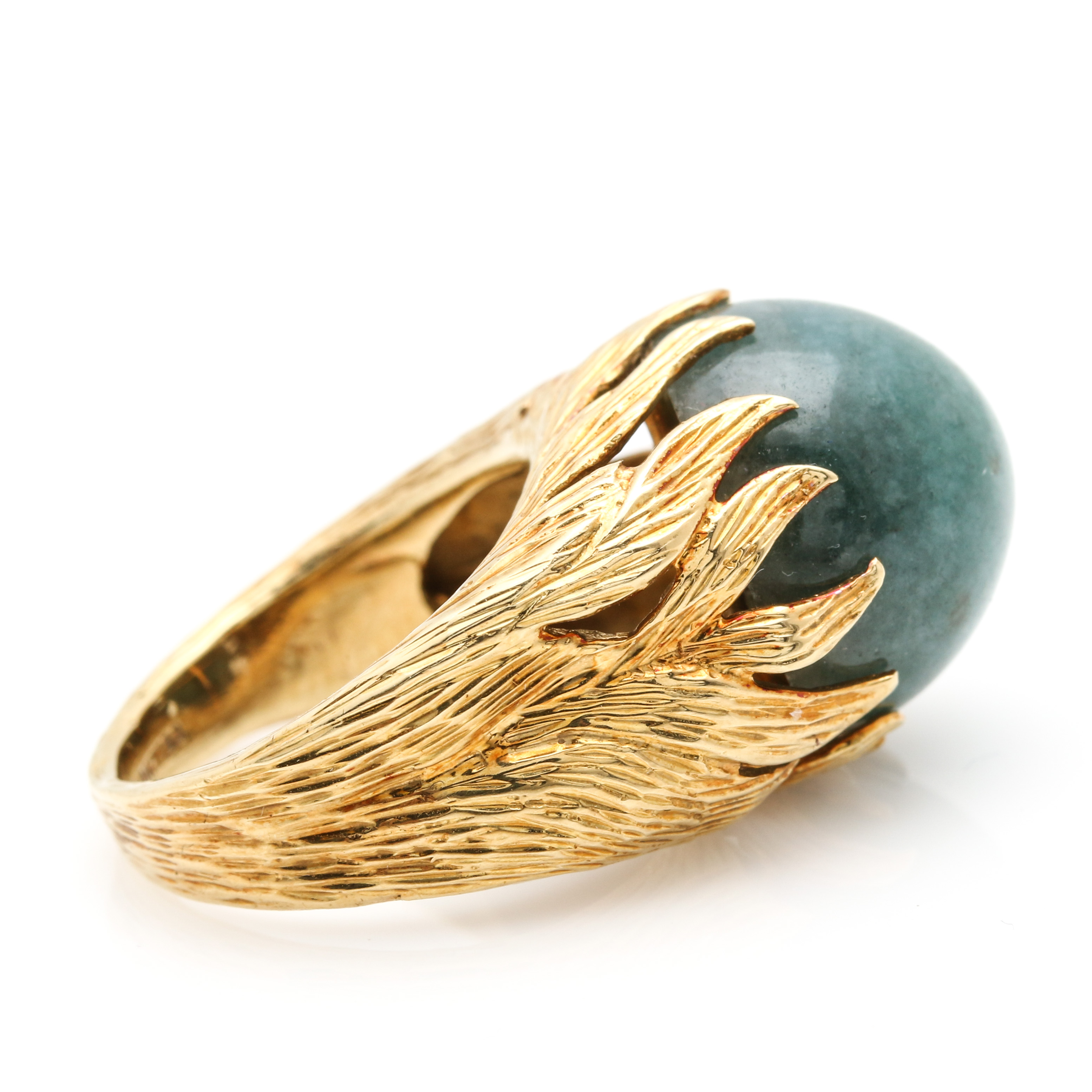 Cellino 18K Yellow Gold Jadeite Cocktail Ring