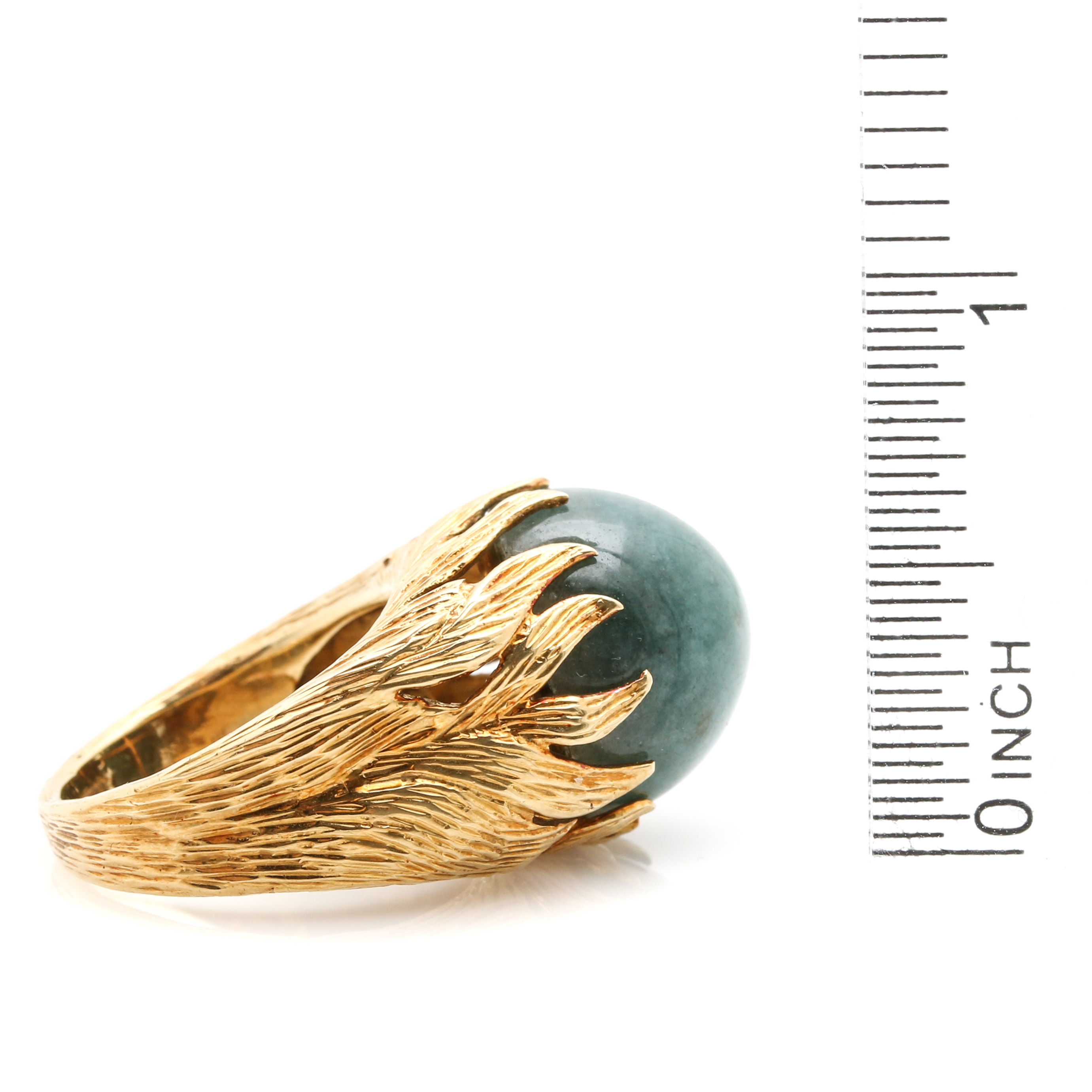 Cellino 18K Yellow Gold Jadeite Cocktail Ring