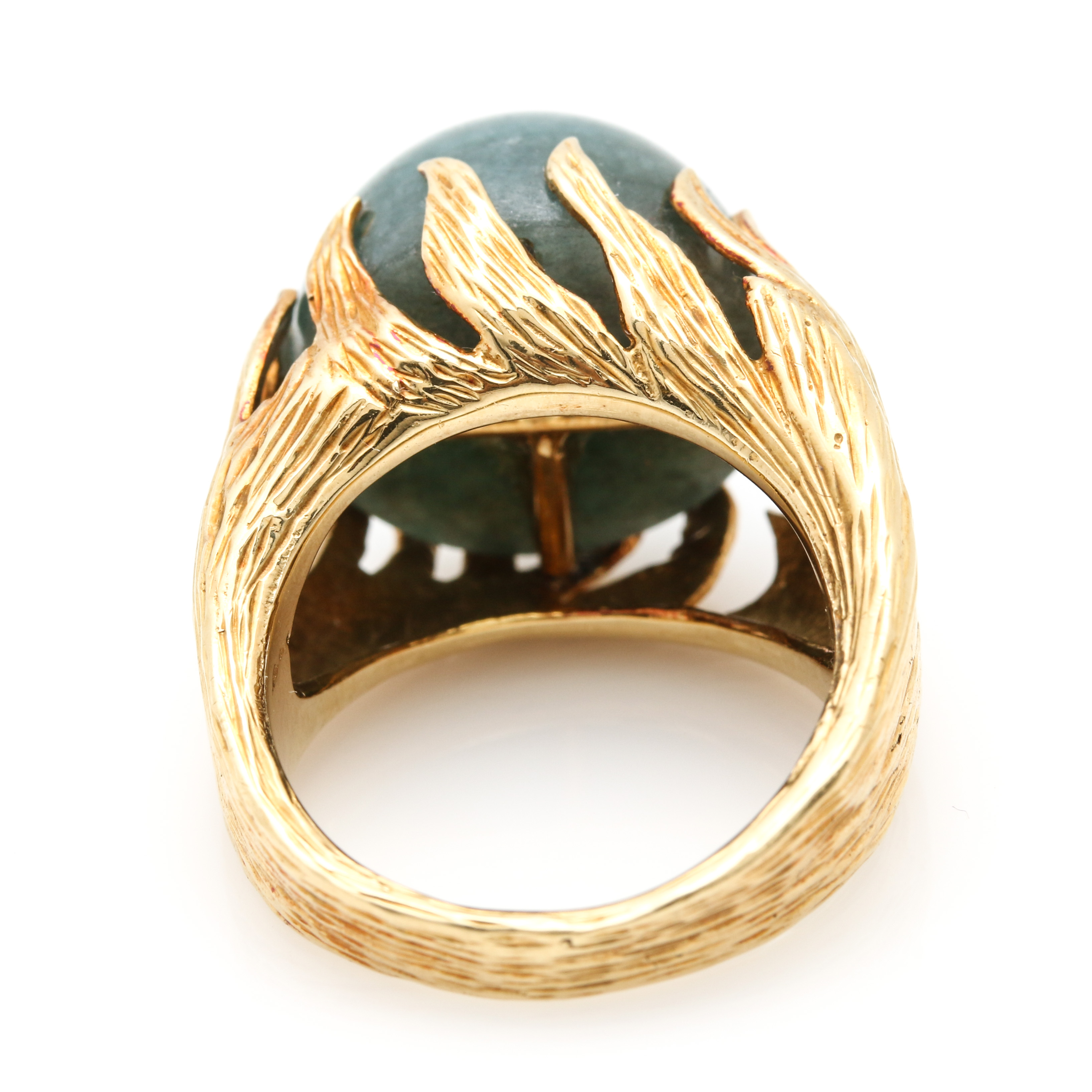 Cellino 18K Yellow Gold Jadeite Cocktail Ring